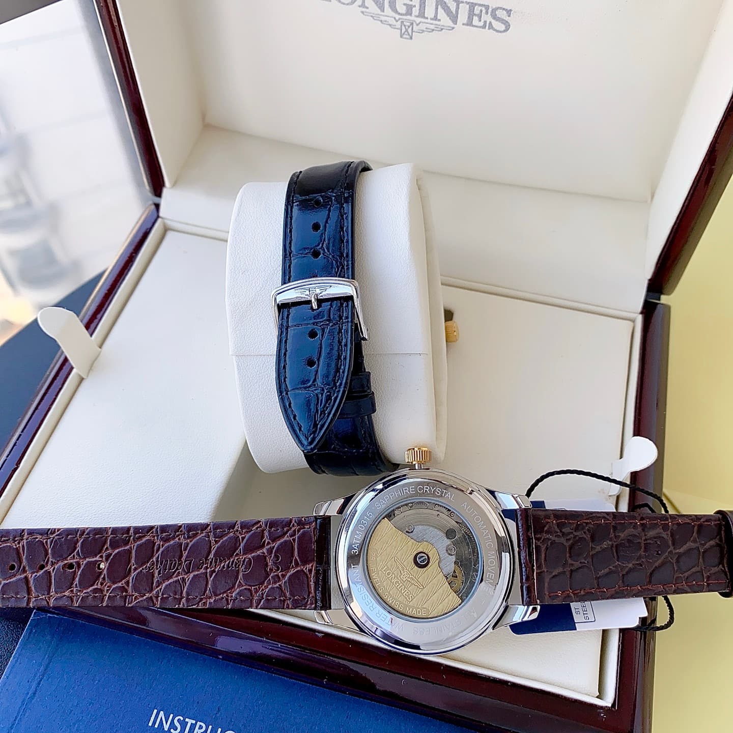 Longines White Watch