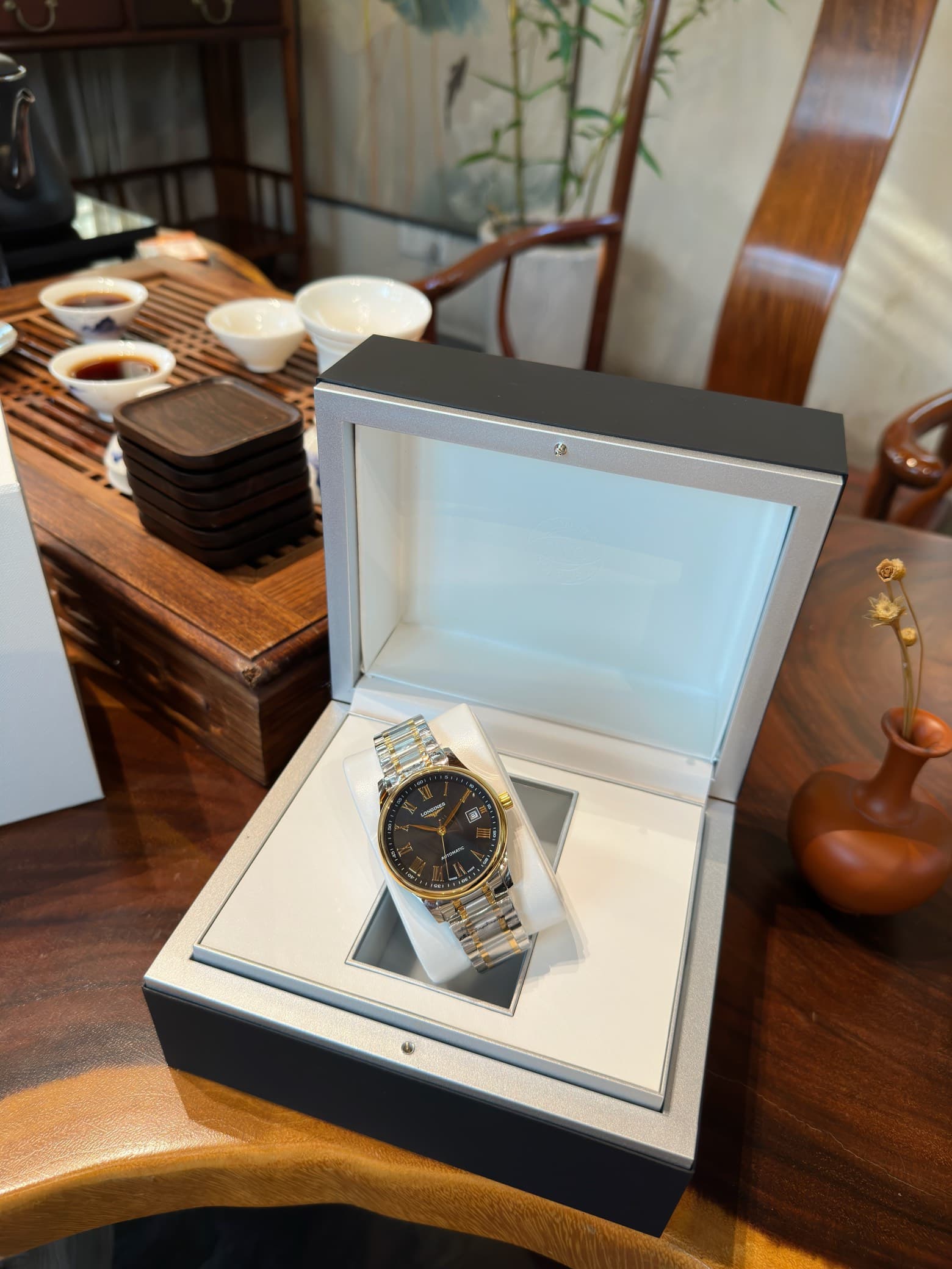 Longines White Watch