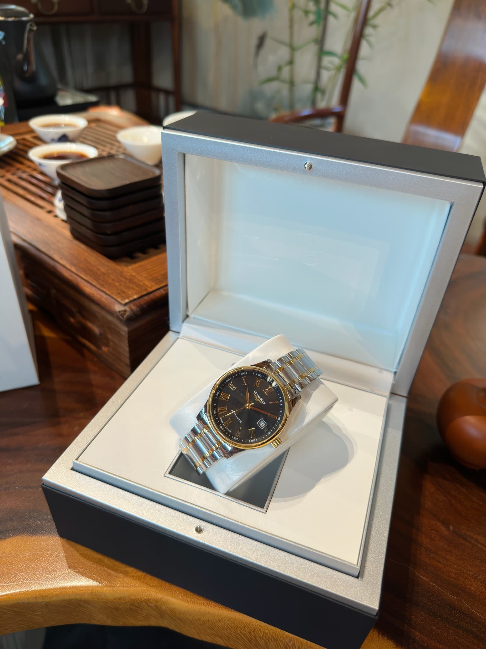 Longines White Watch