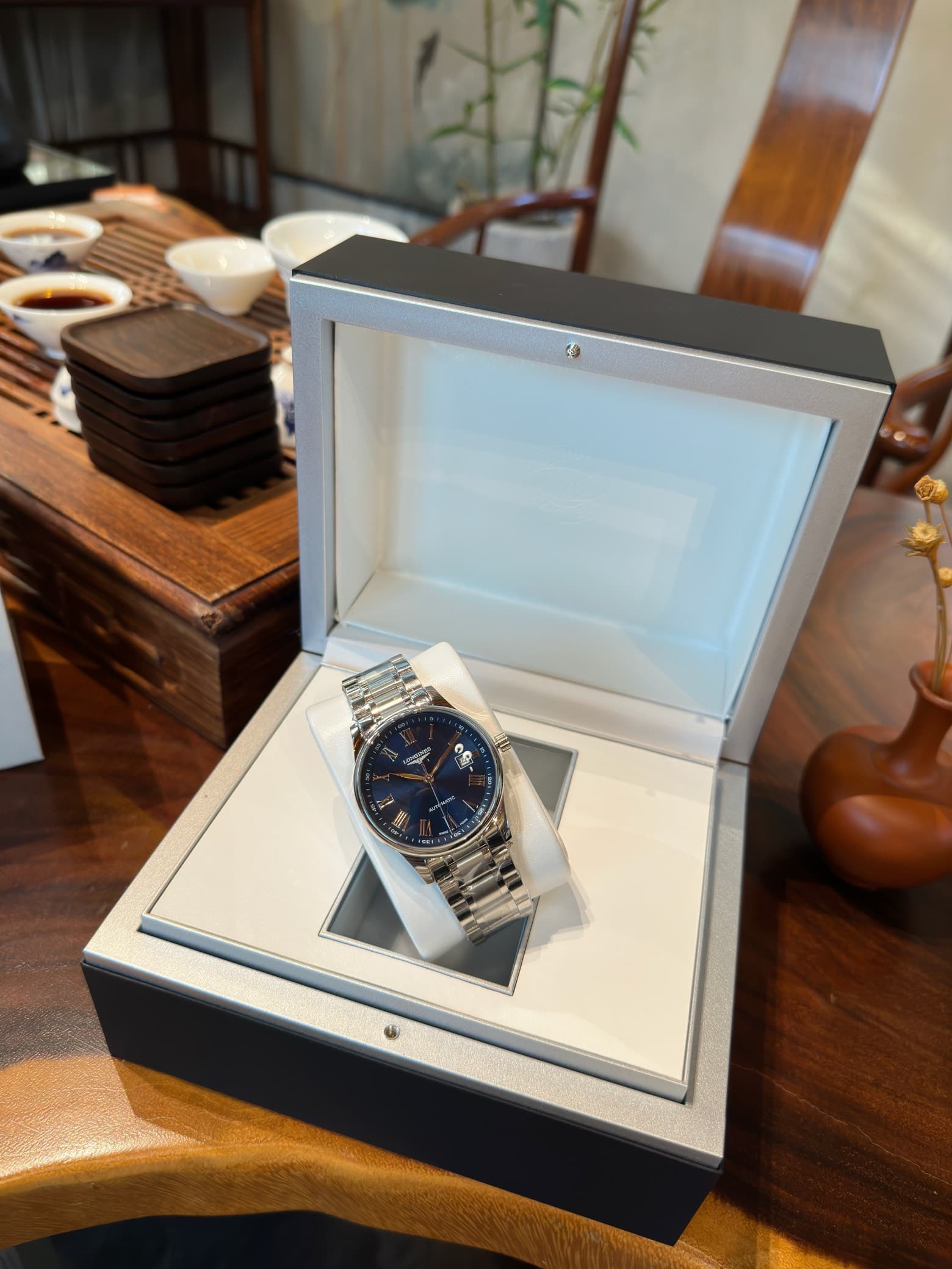 Longines White Watch
