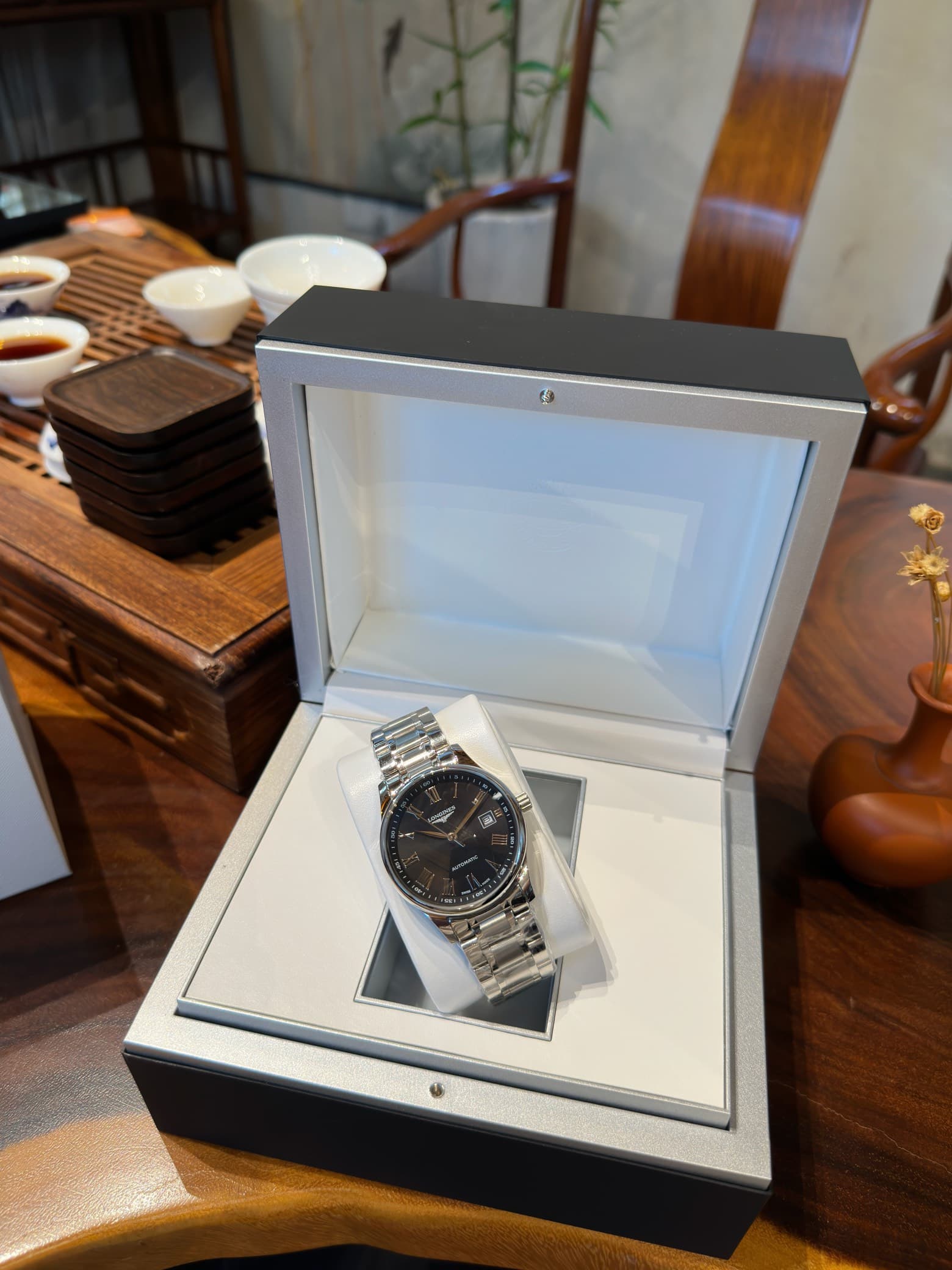 Longines White Watch