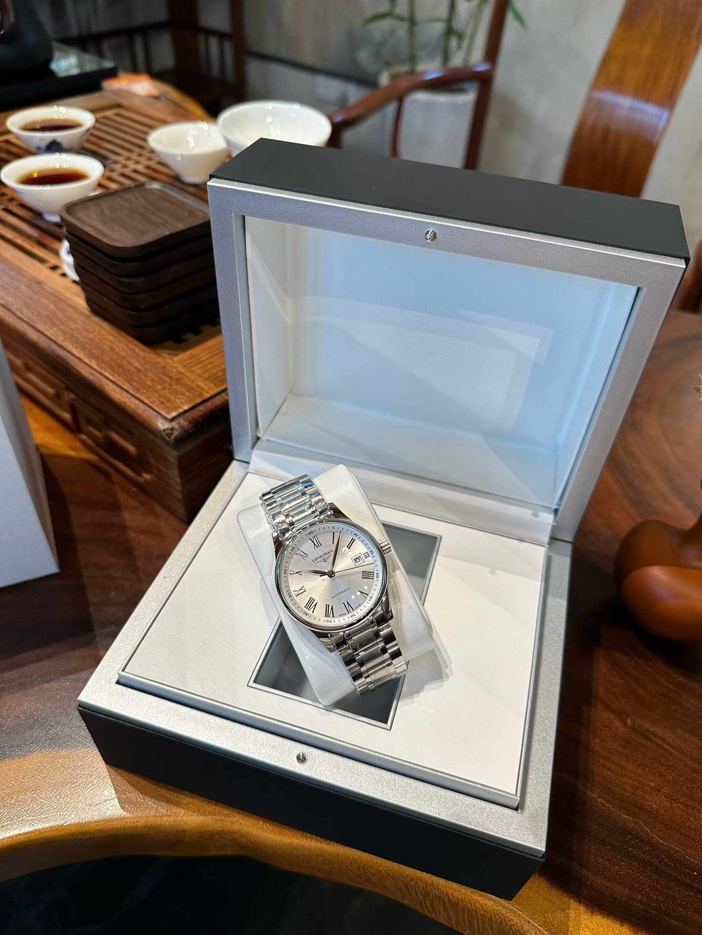 Longines White Watch