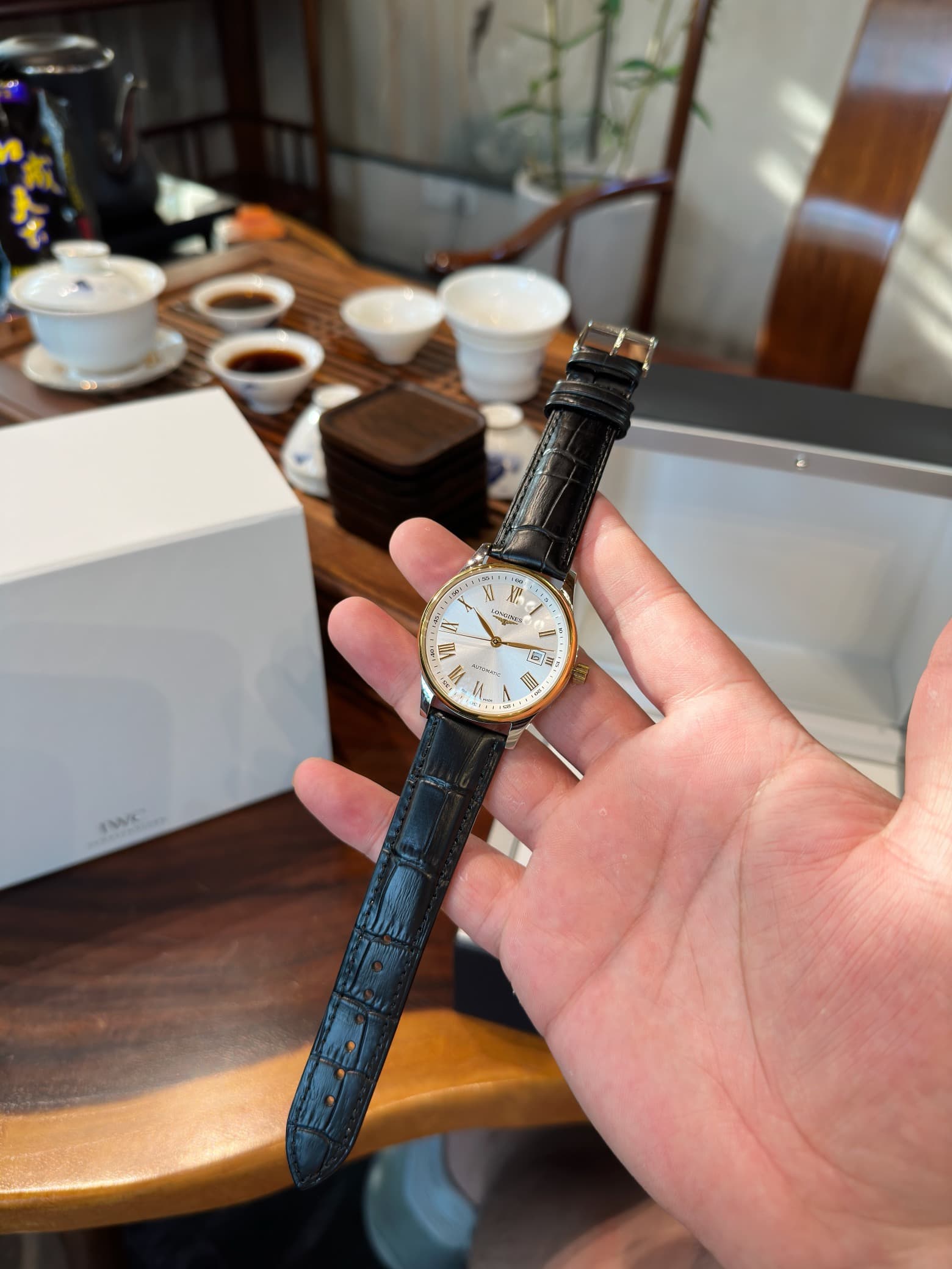 Longines White Watch