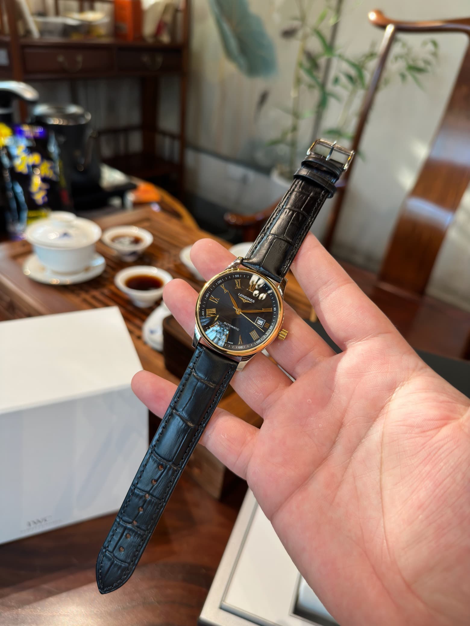 Longines White Watch