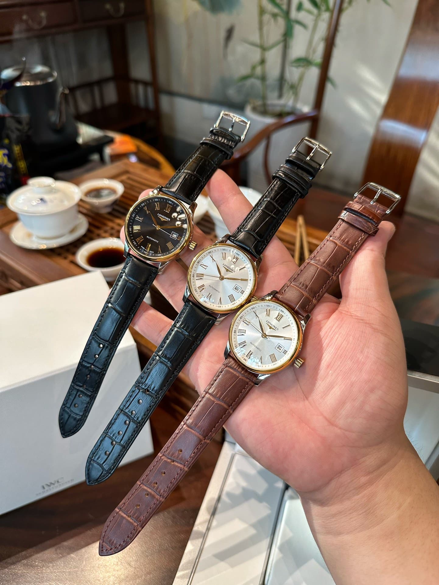 Longines White Watch