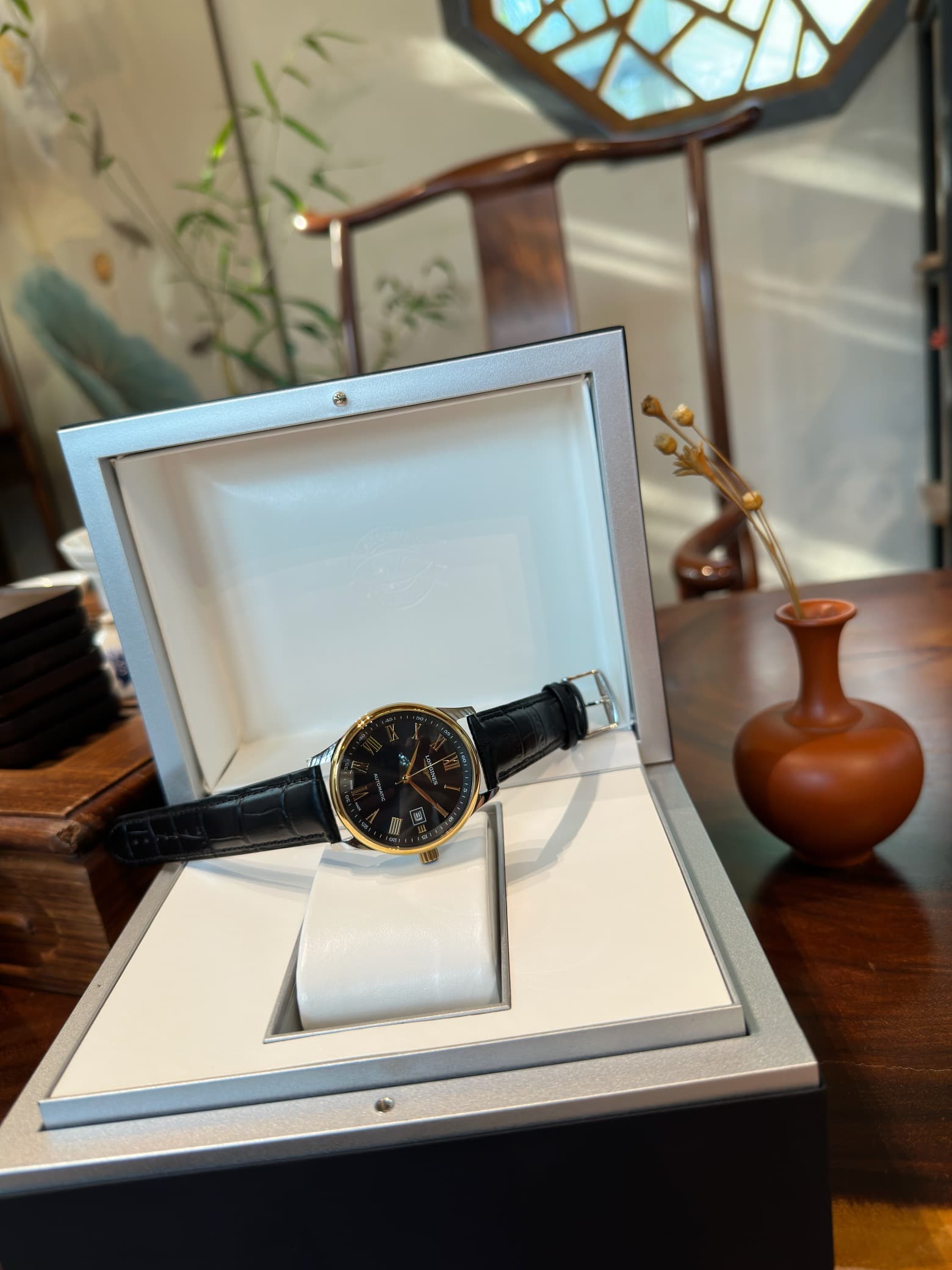 Longines White Watch