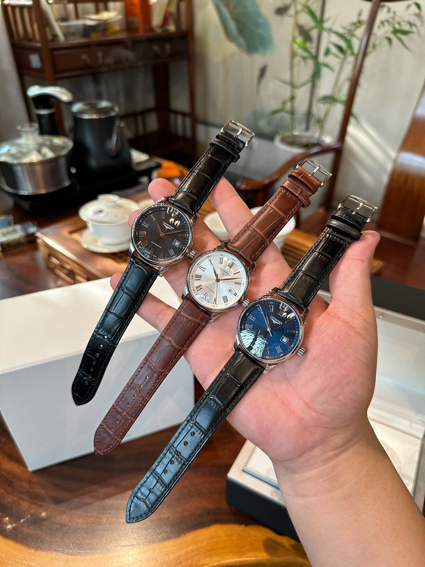 Longines White Watch