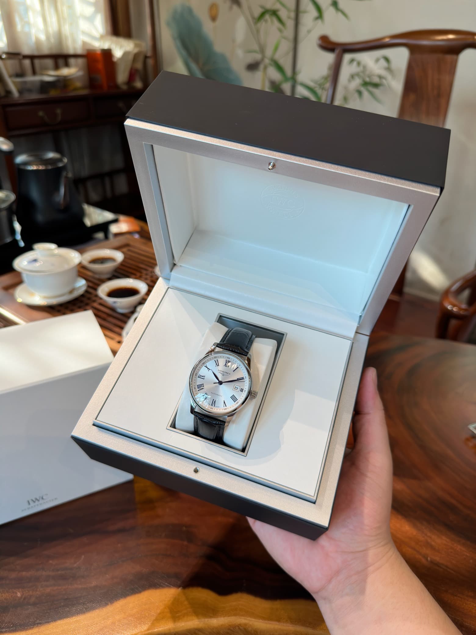 Longines White Watch