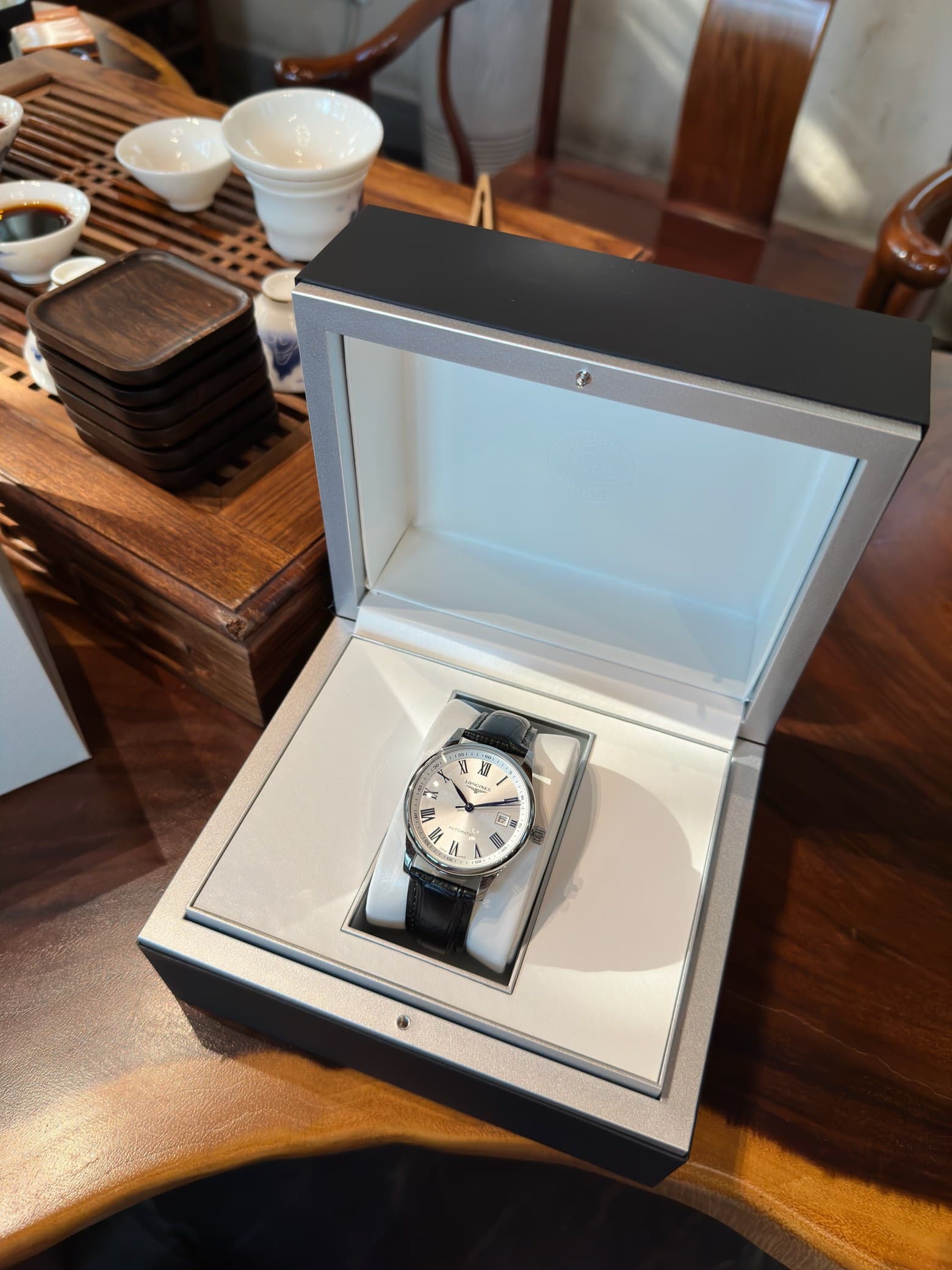 Longines White Watch