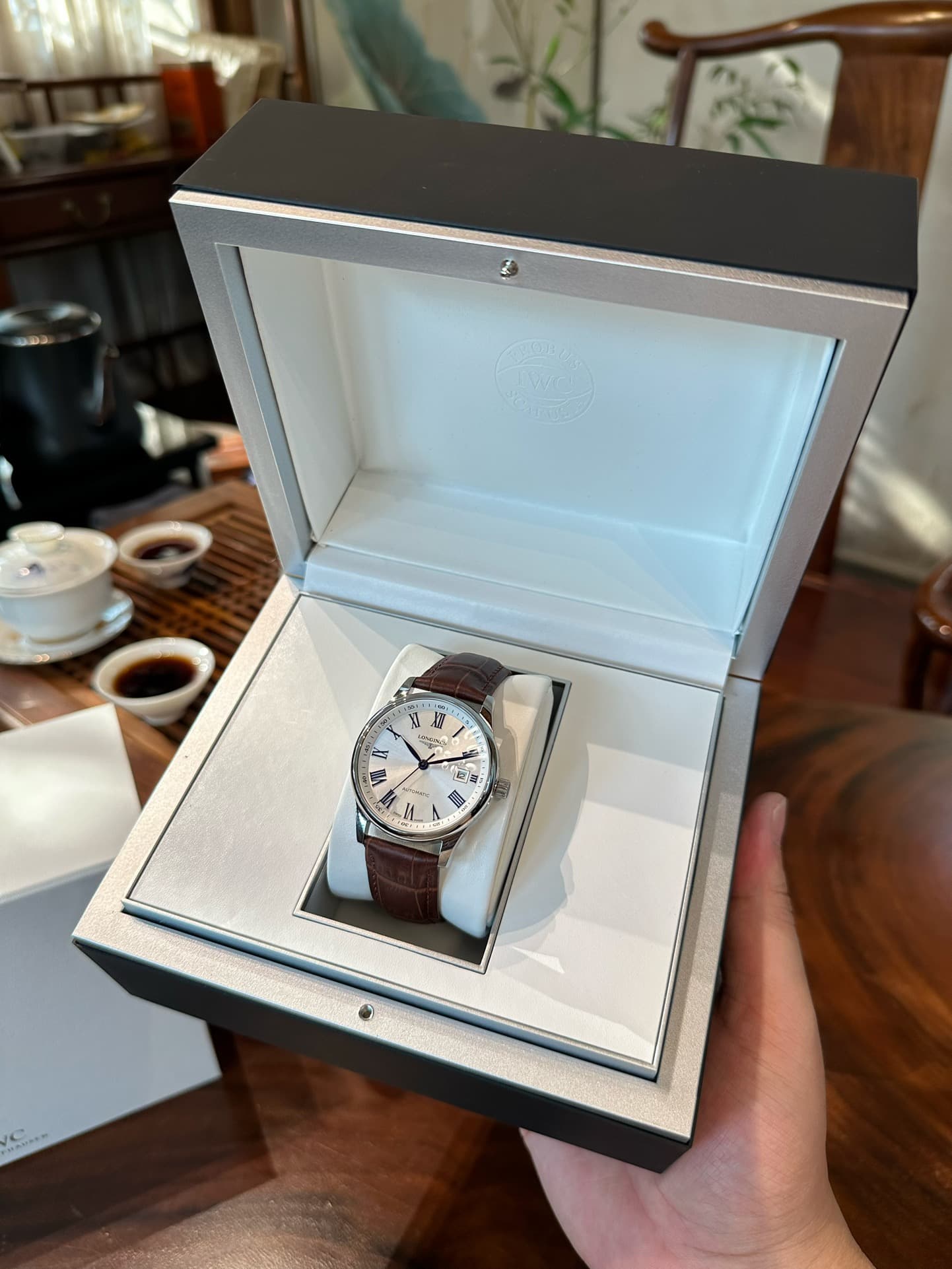 Longines White Watch