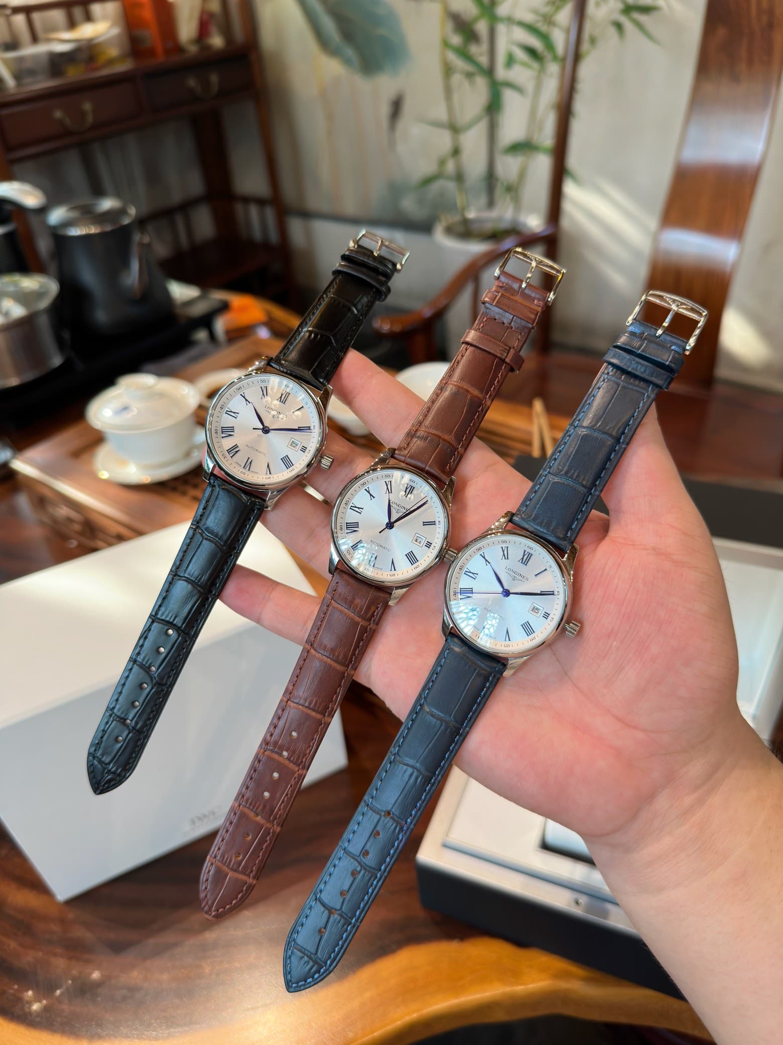 Longines White Watch