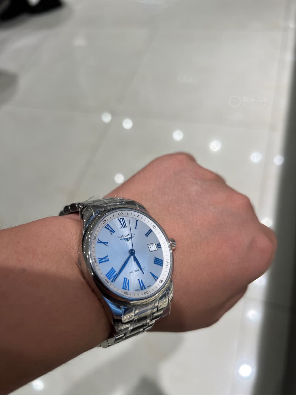 Longines White Watch