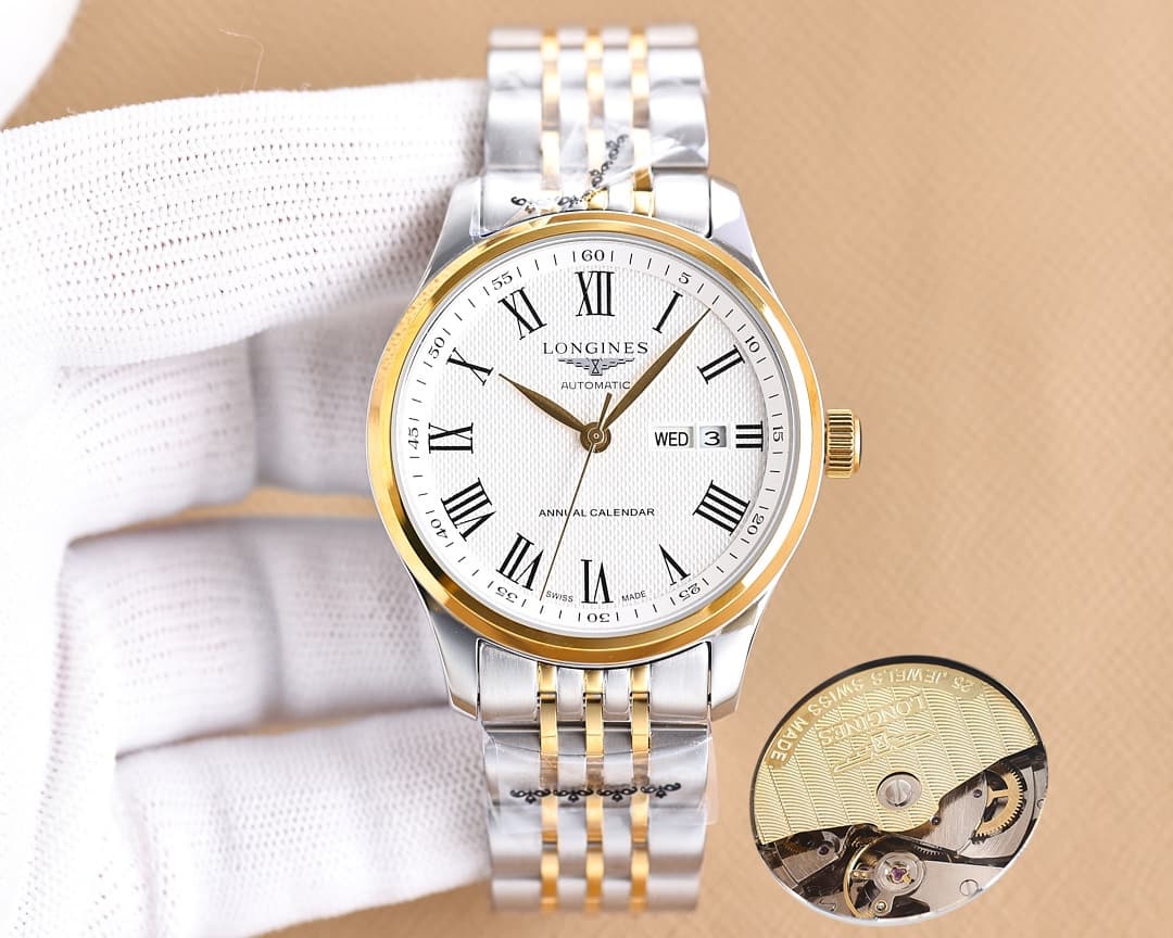 Longines White Watch
