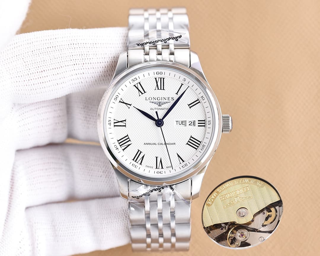 Longines White Watch