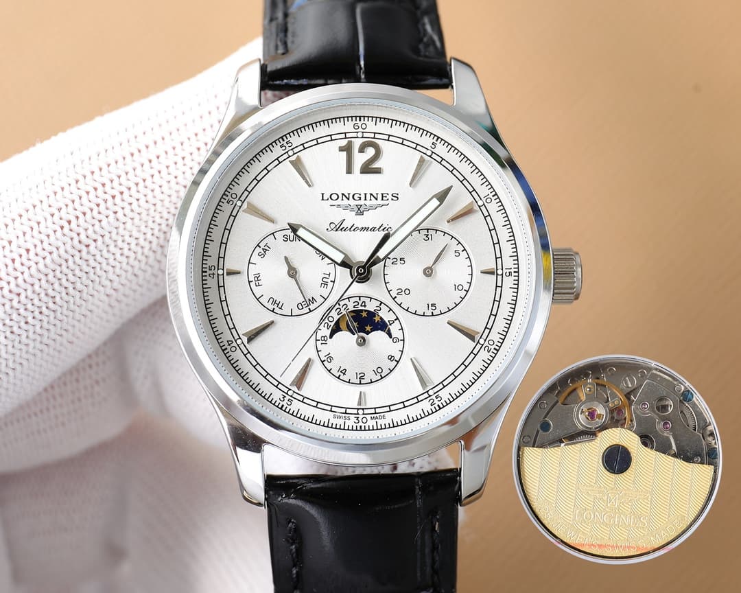 Longines White Watch