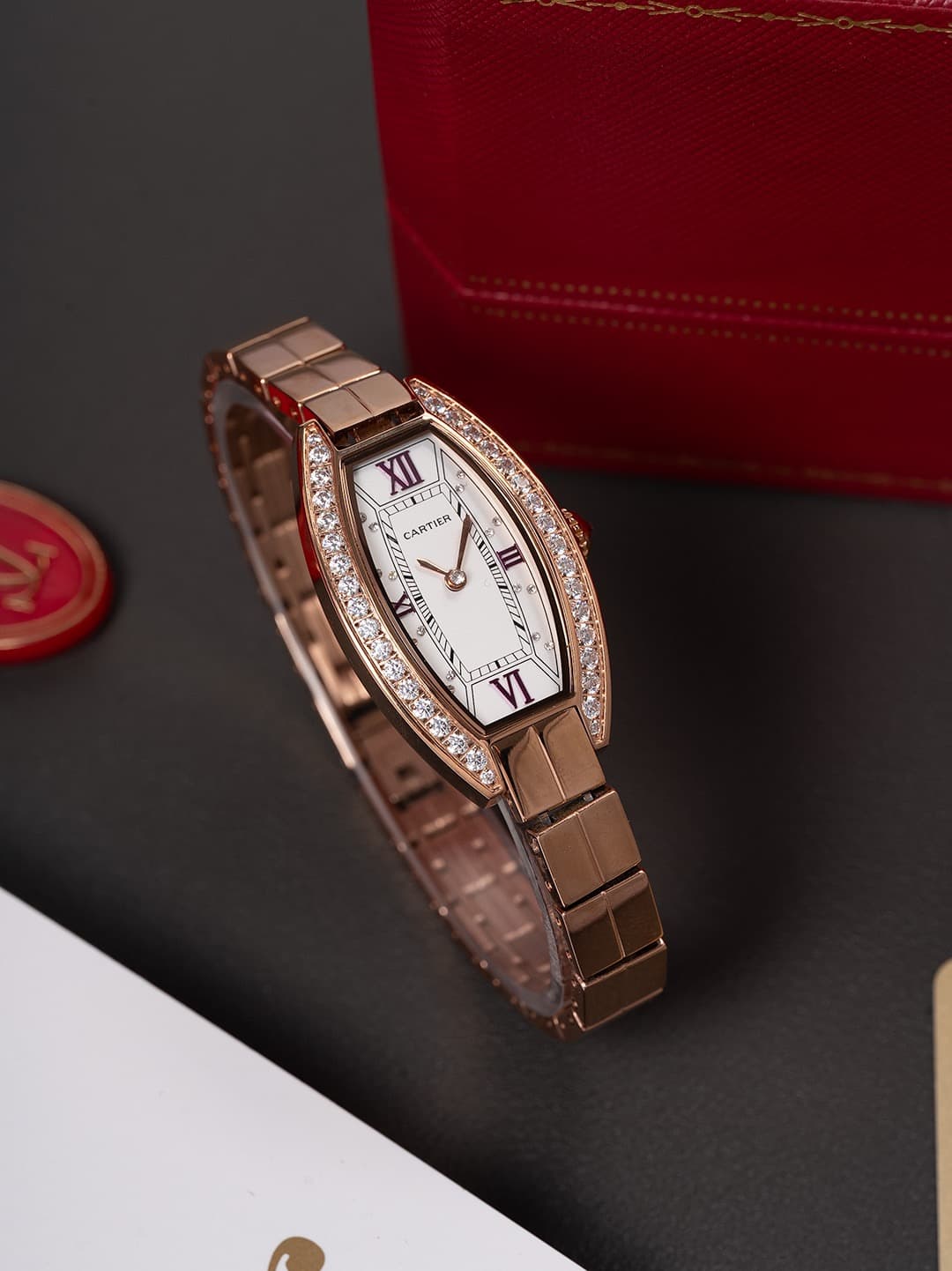 Cartier White Mini Watch