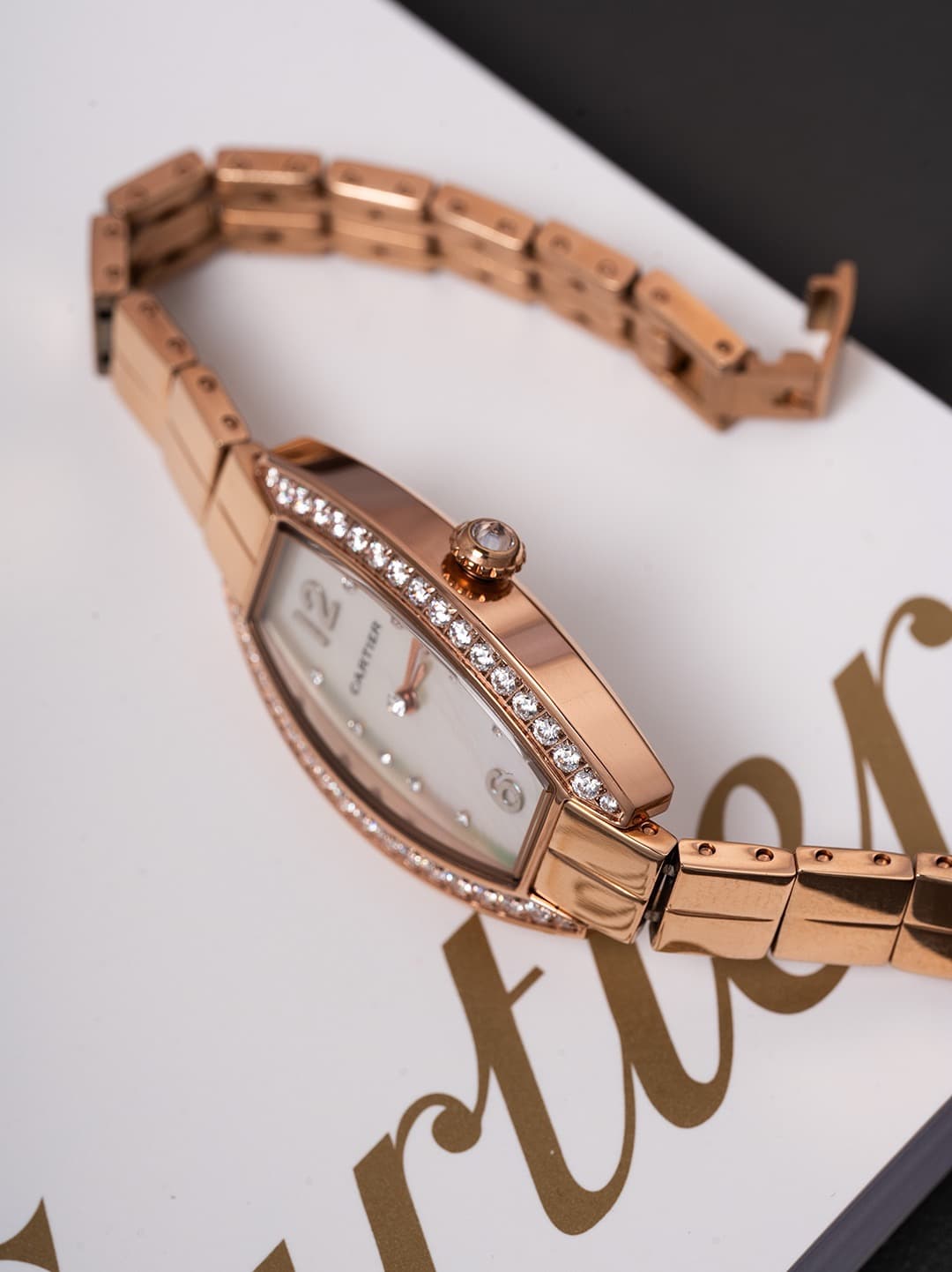 Cartier White Mini Watch