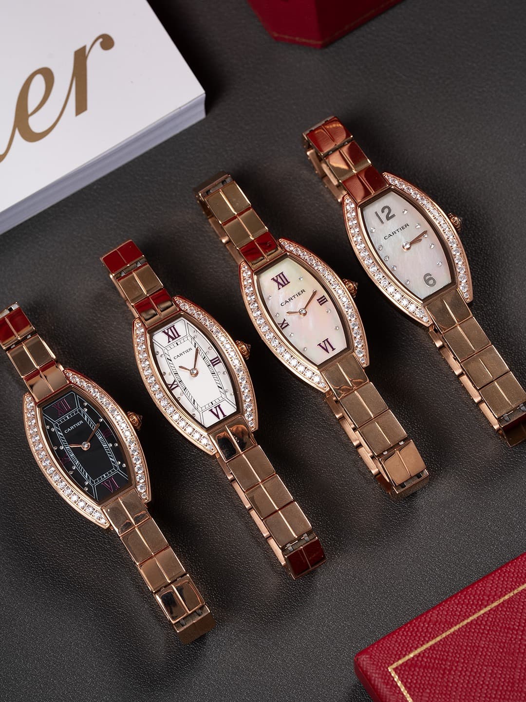 Cartier White Mini Watch