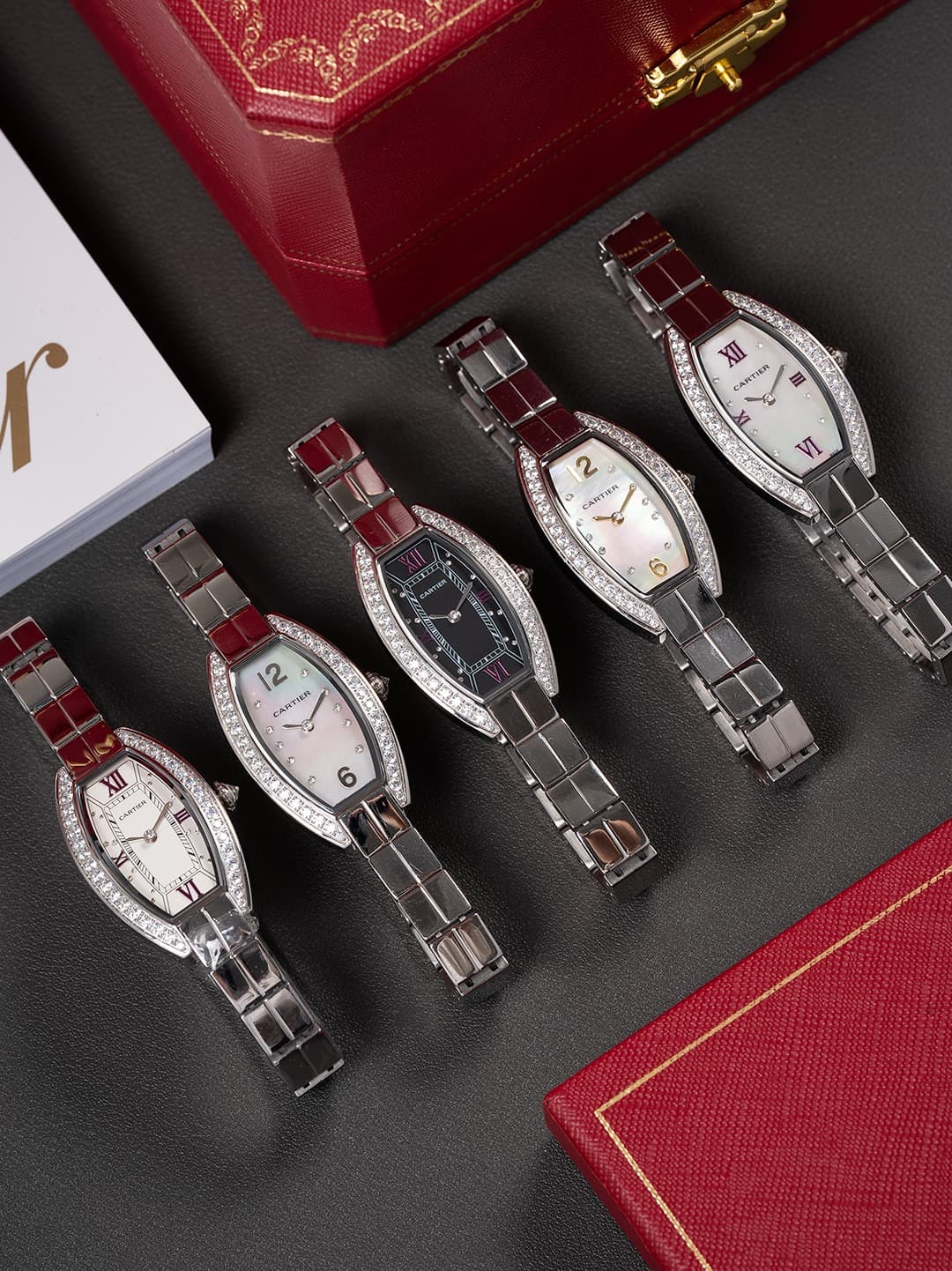 Cartier White Mini Watch