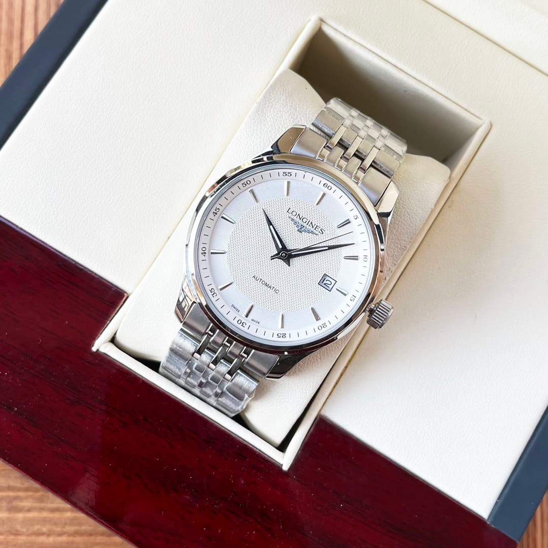 Longines White Watch