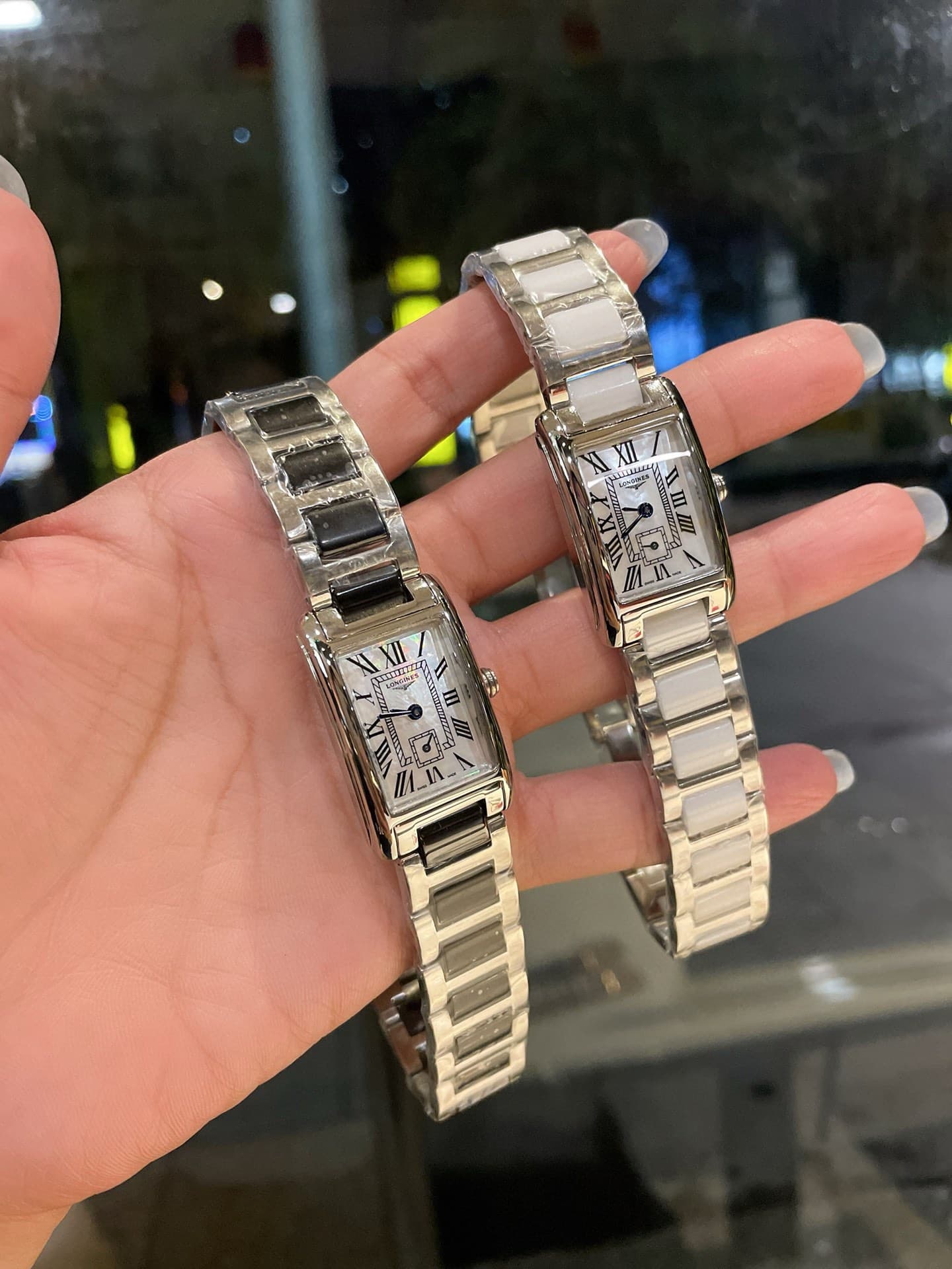 Longines White Watch