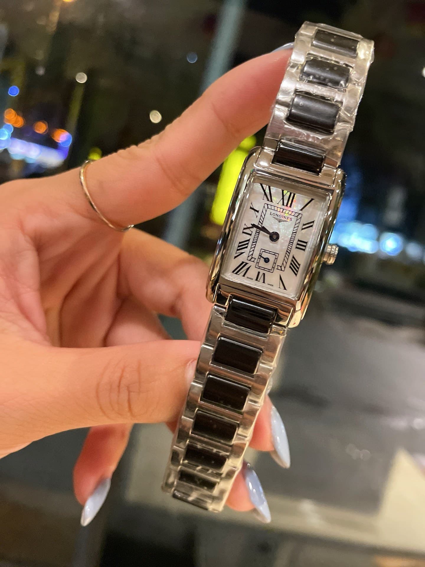 Longines White Watch