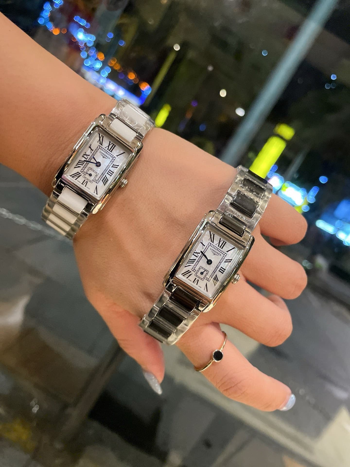 Longines White Watch