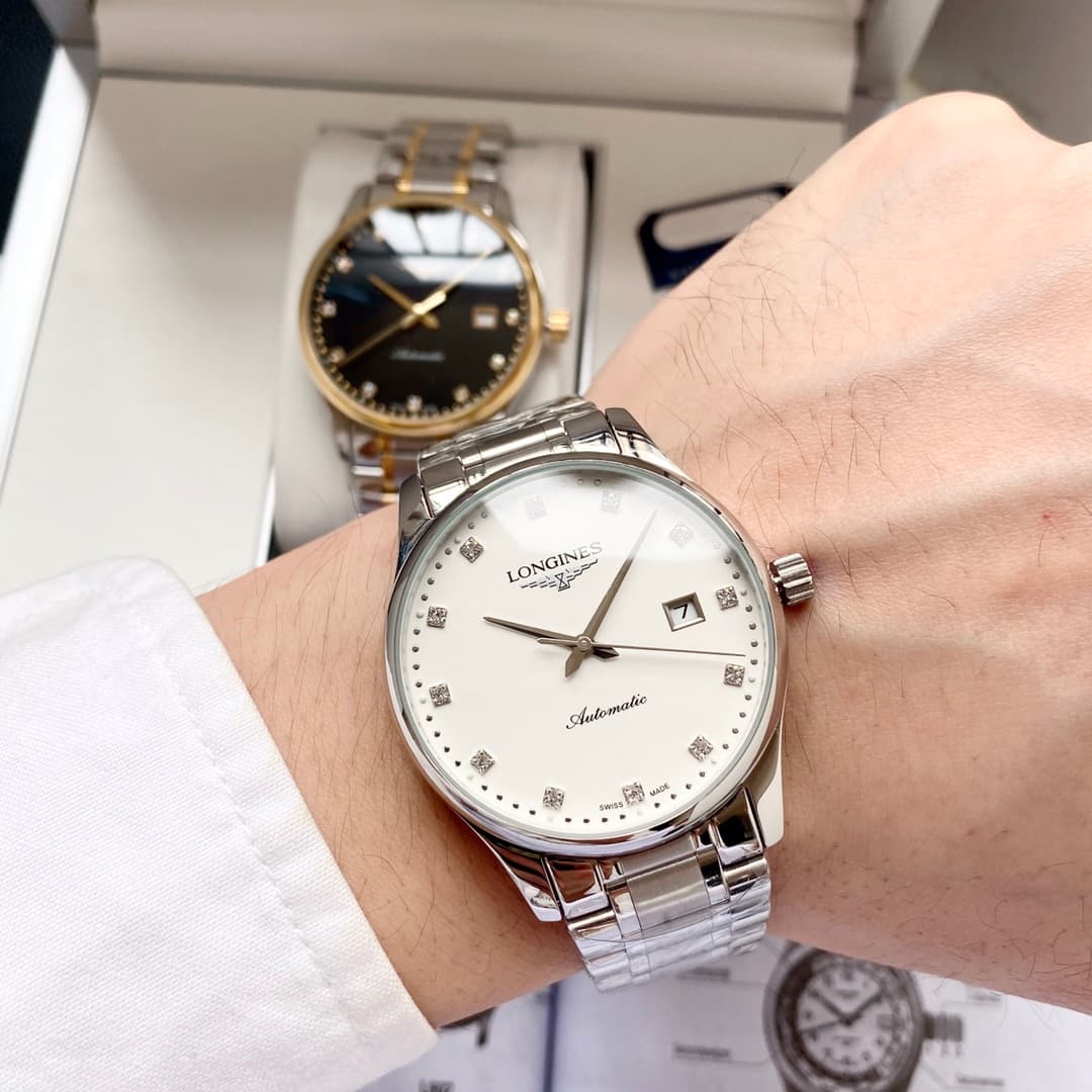 Longines White Watch