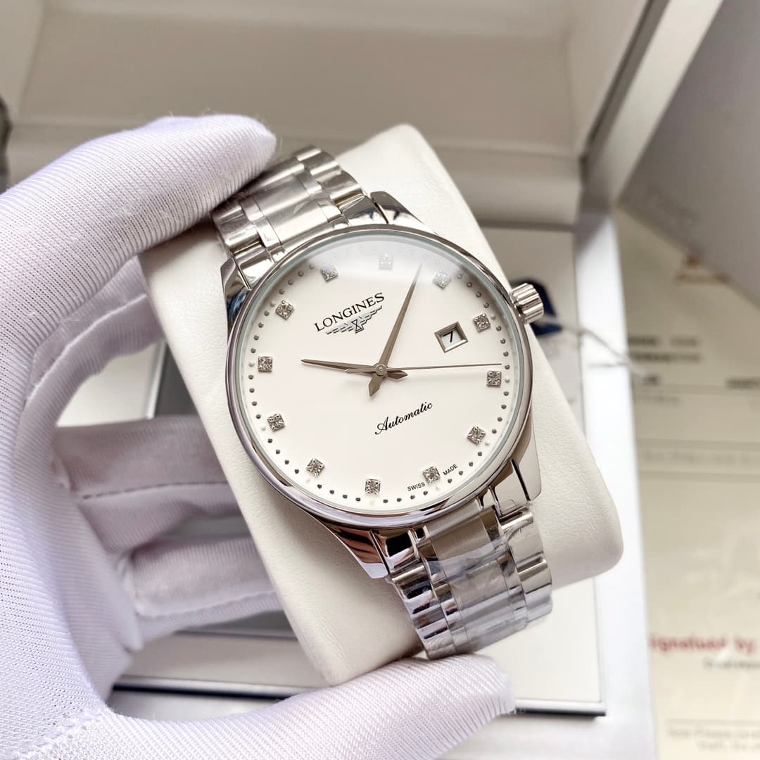 Longines White Watch