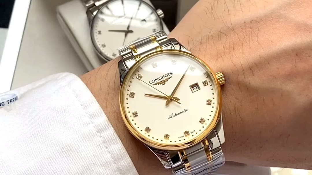 Longines White Watch