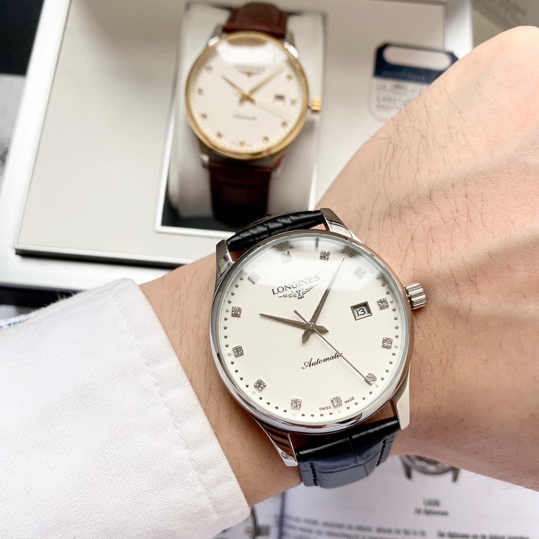 Longines White Watch