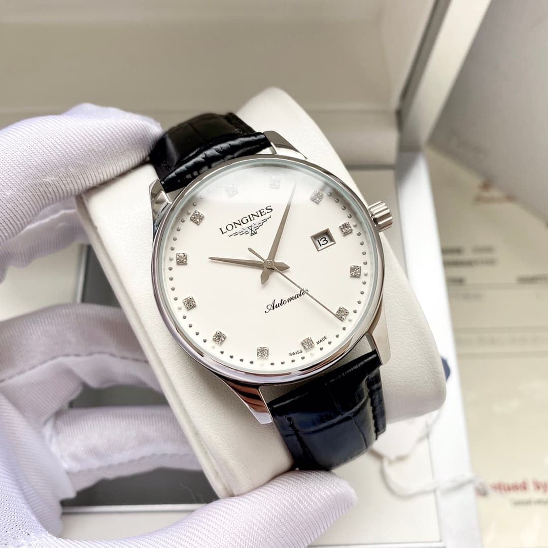 Longines White Watch