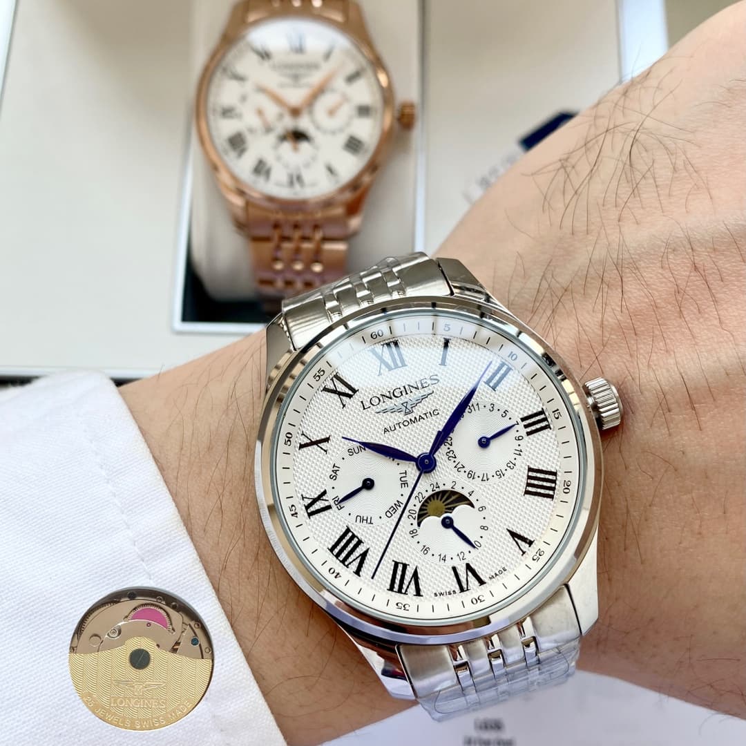 Longines White Watch