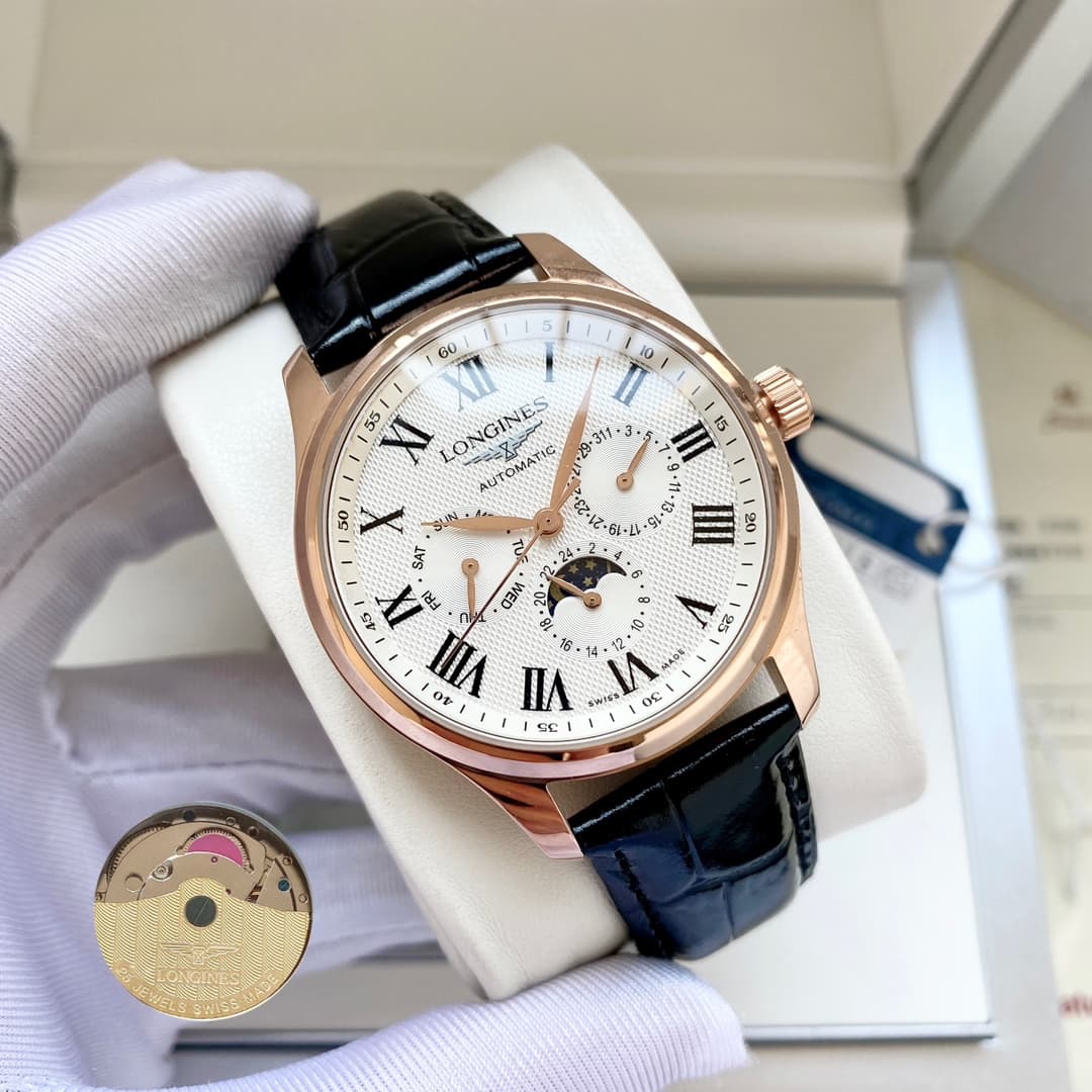 Longines White Watch