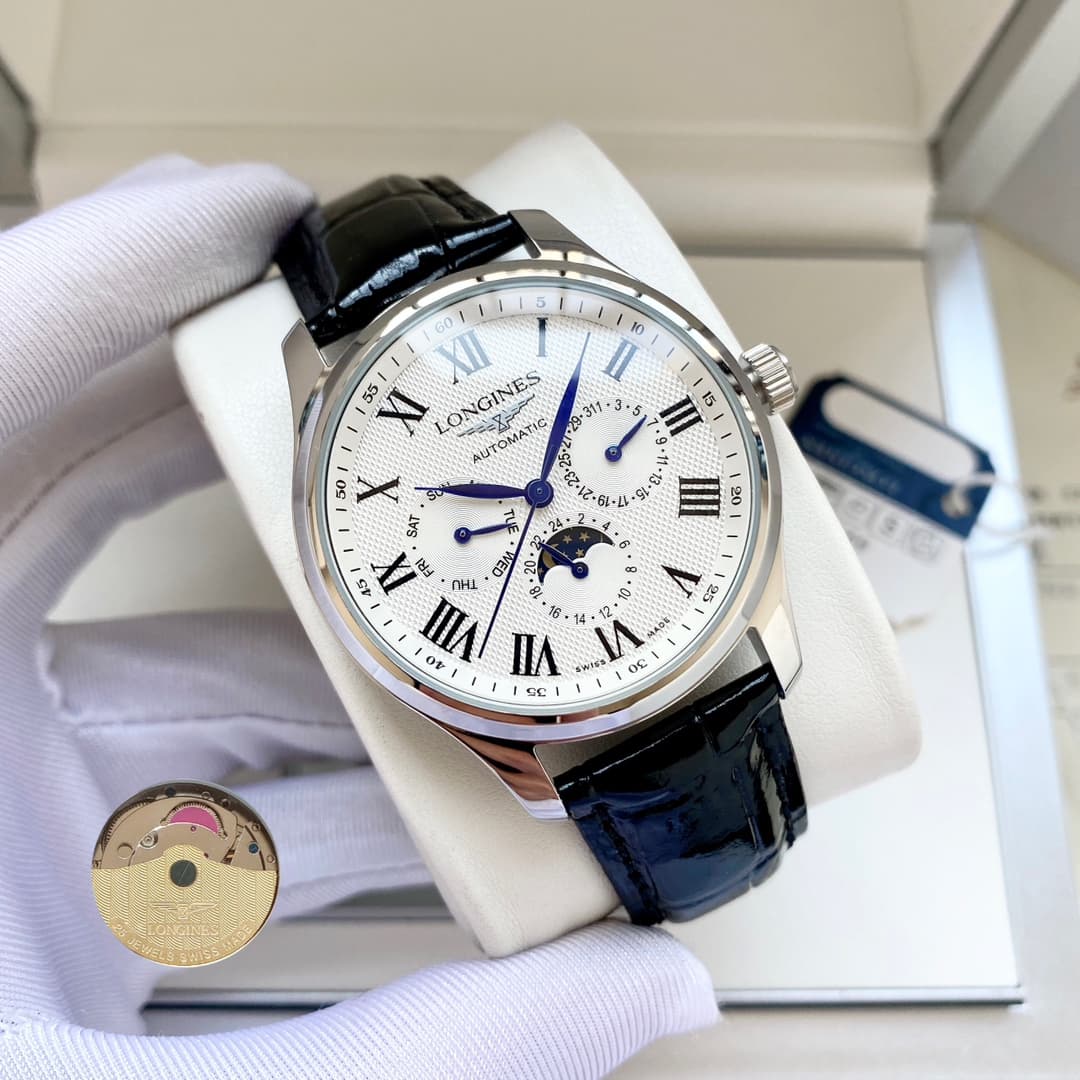 Longines White Watch