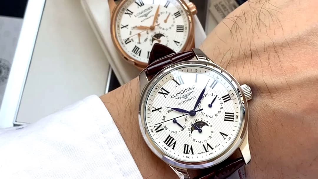 Longines White Watch