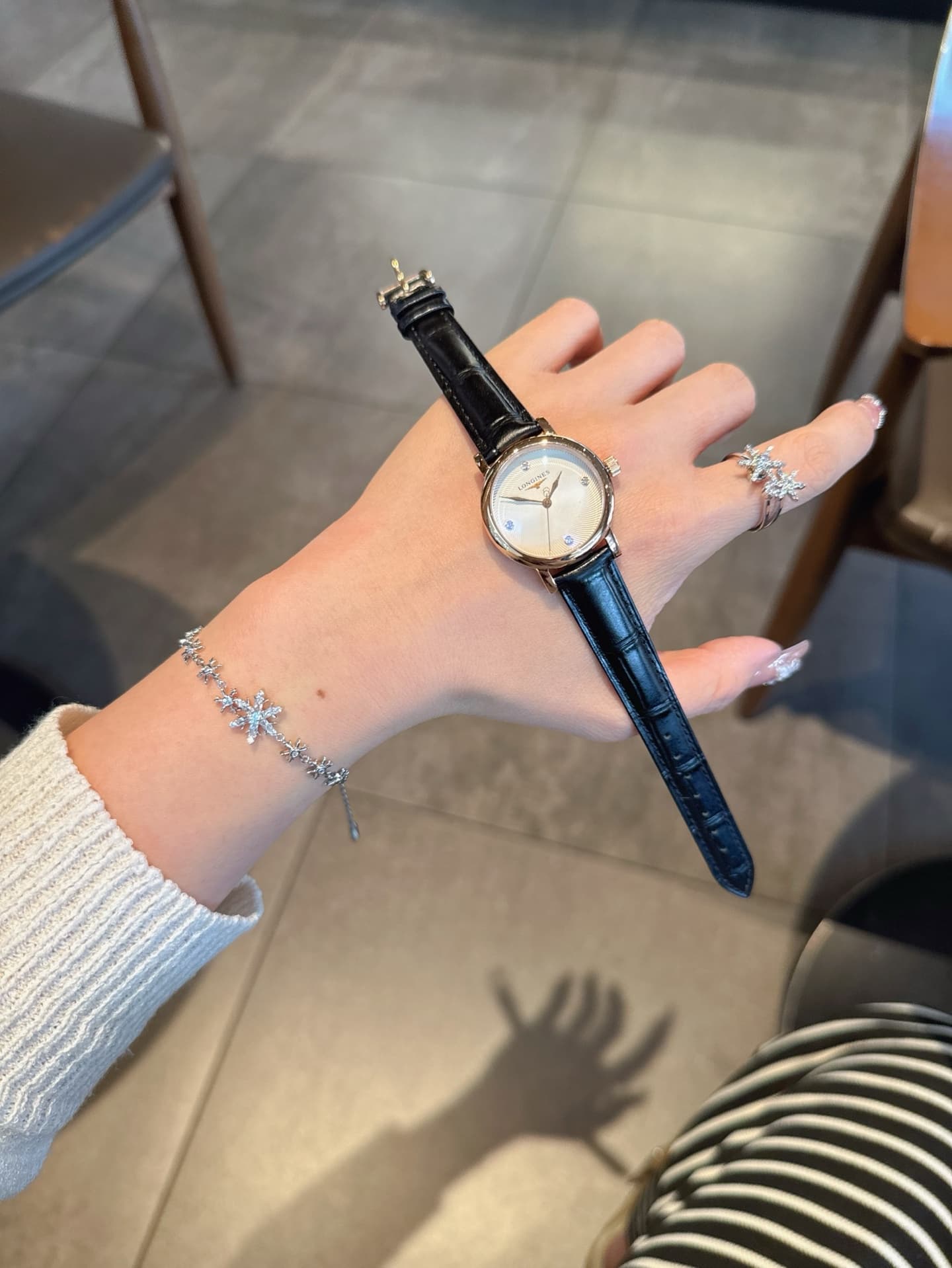 Longines White Watch
