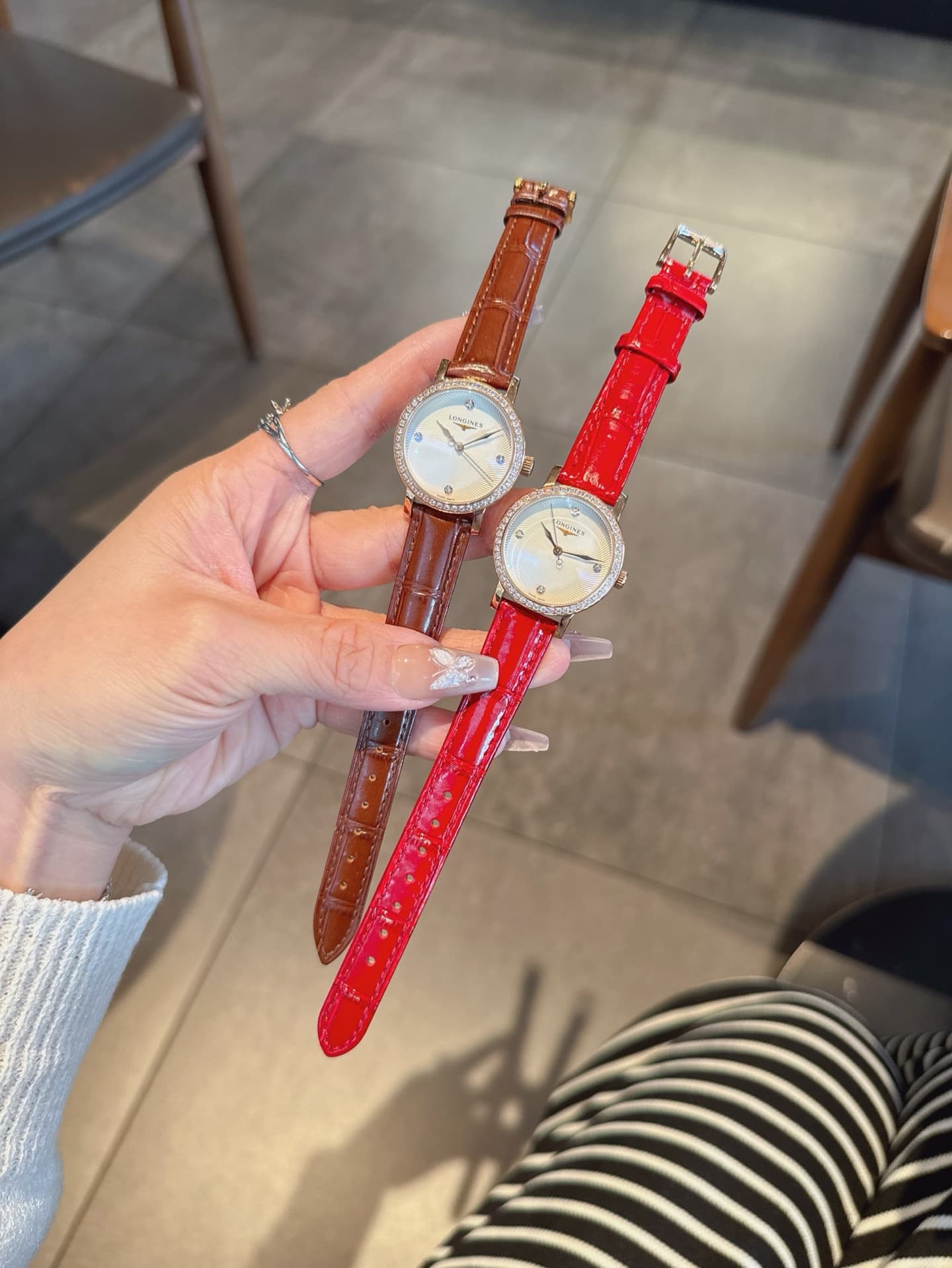 Longines White Watch