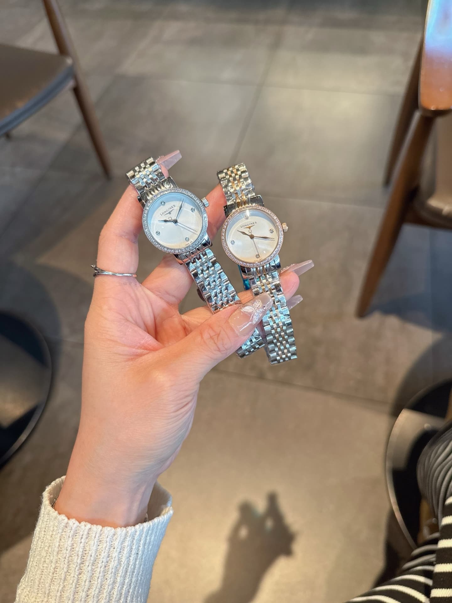 Longines White Watch
