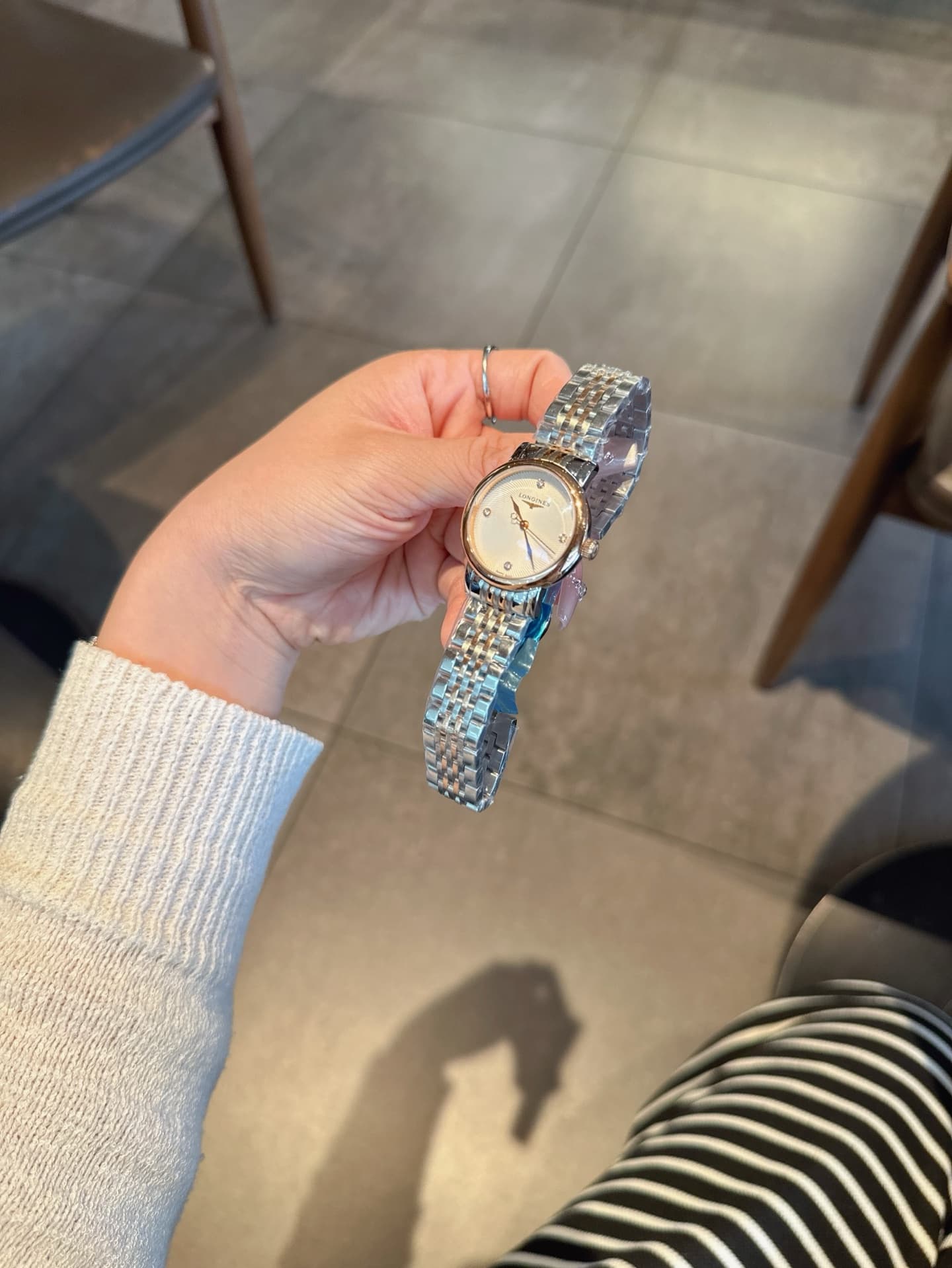 Longines White Watch