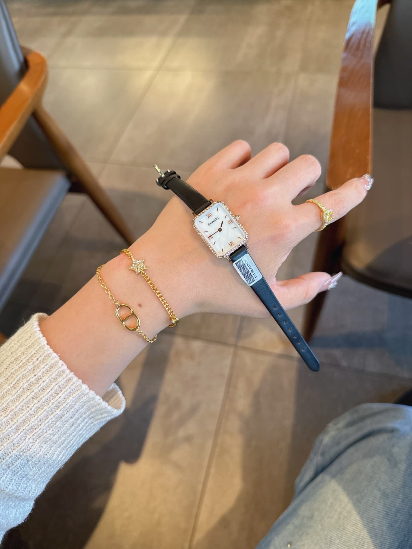 Chanel White Belt