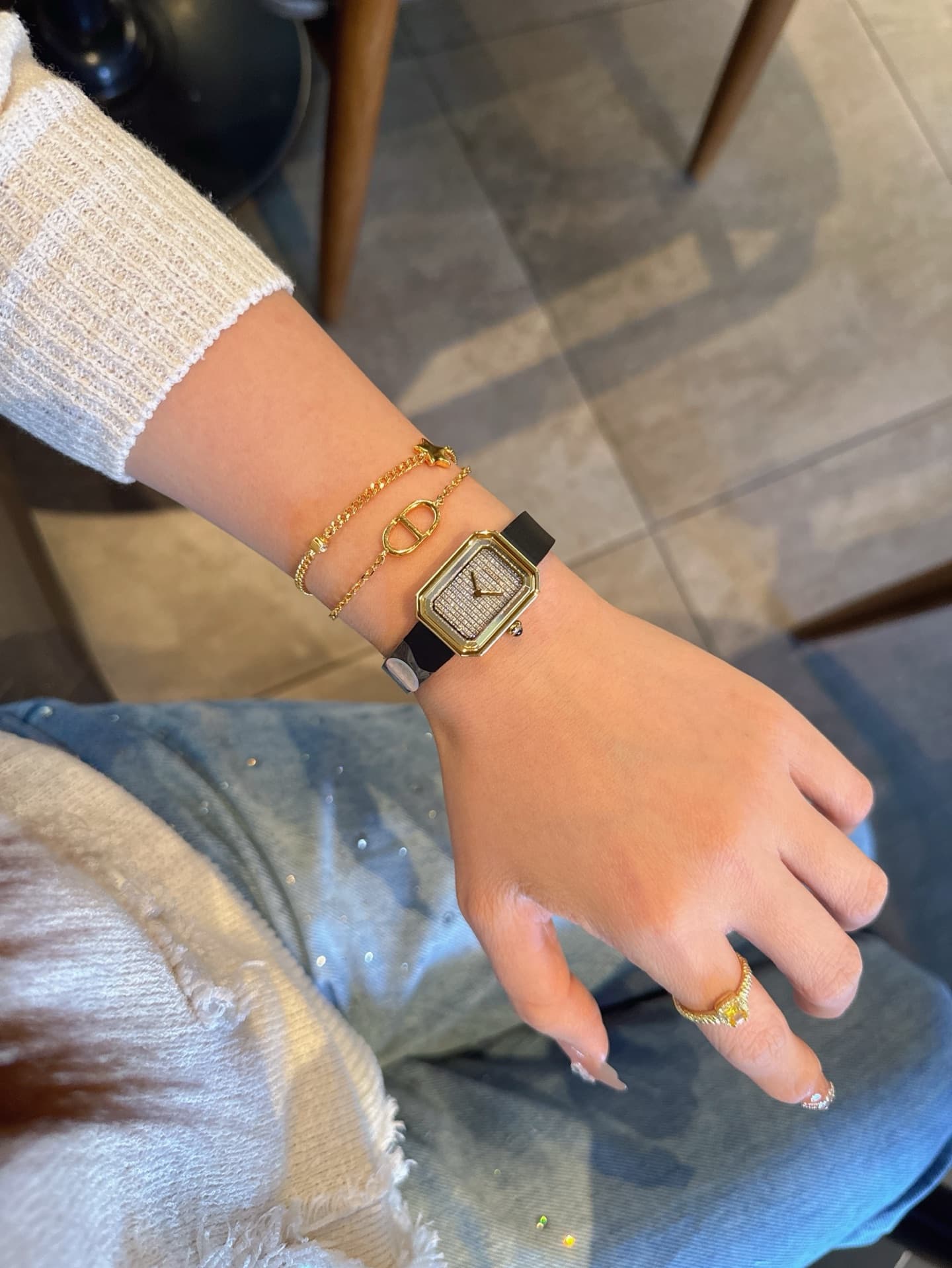 Chanel Black Small Watch H6125