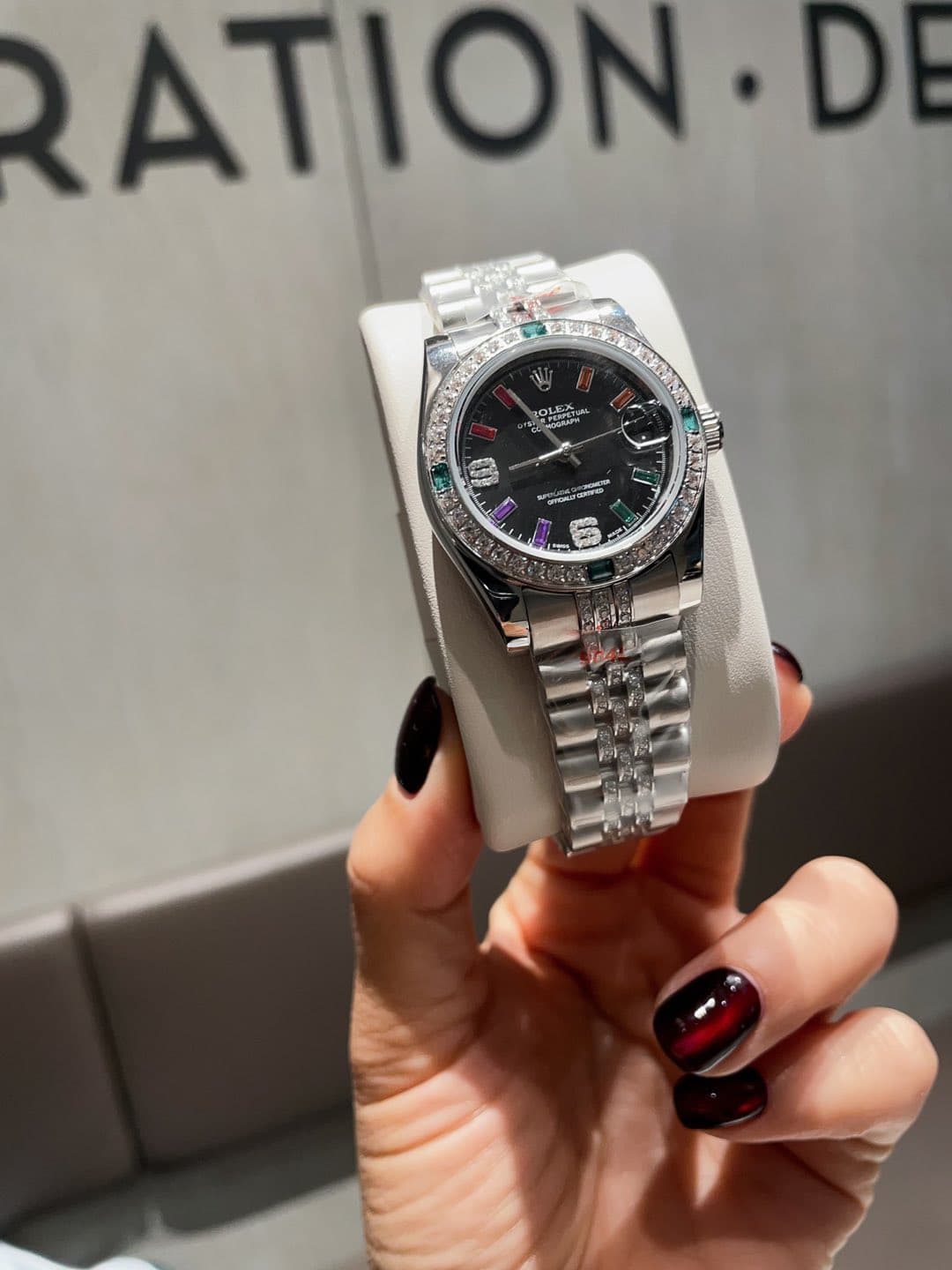 Rolex White Watch