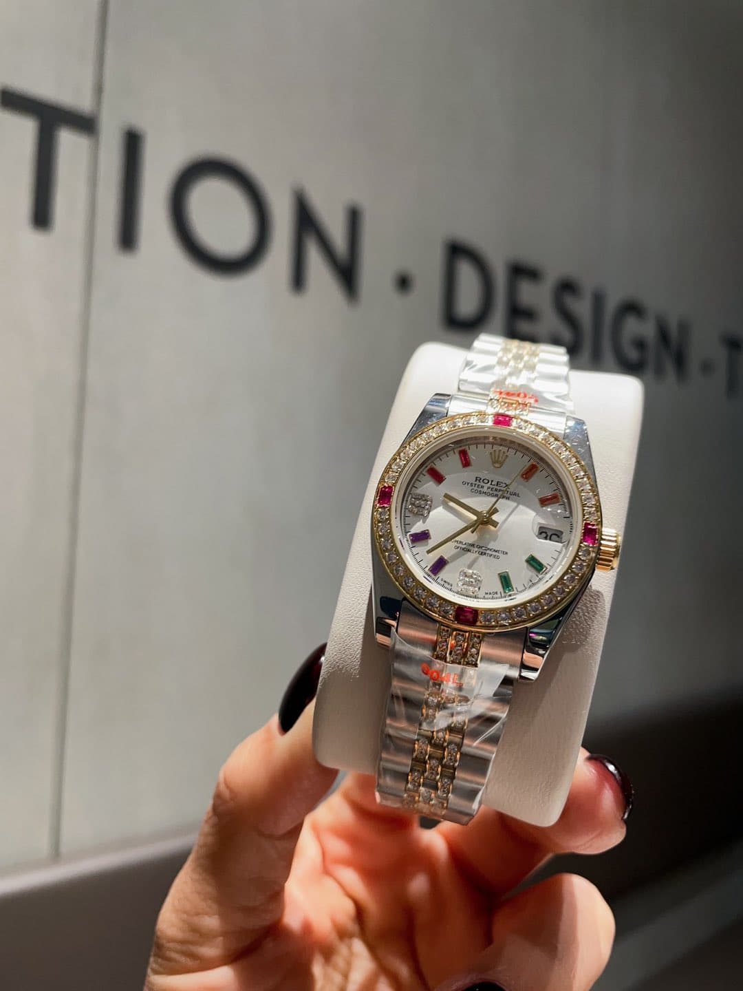 Rolex White Watch