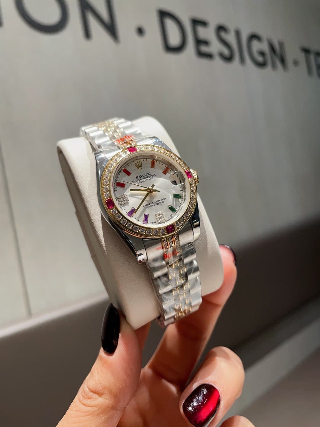 Rolex White Watch