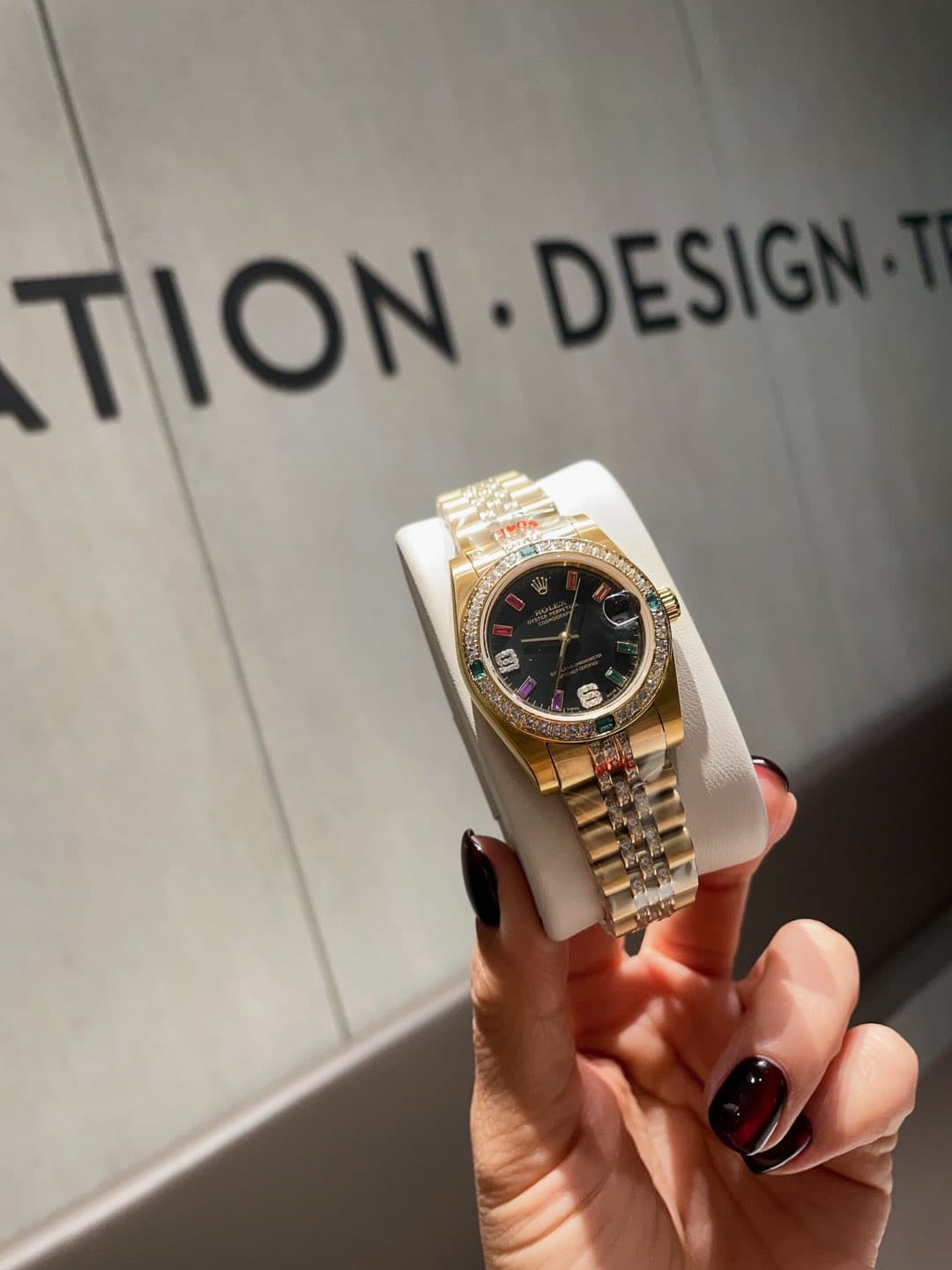 Rolex White Watch