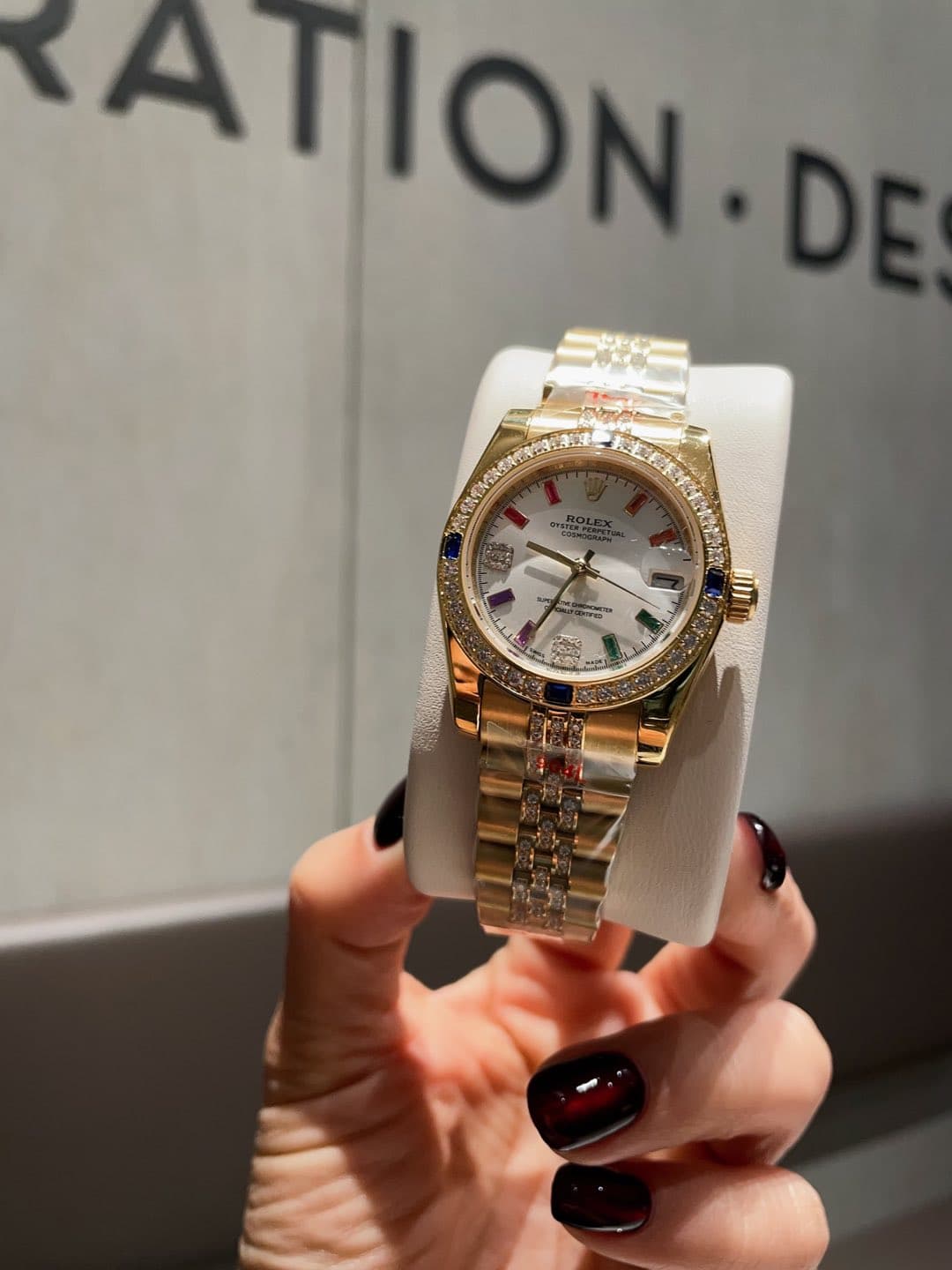 Rolex White Watch