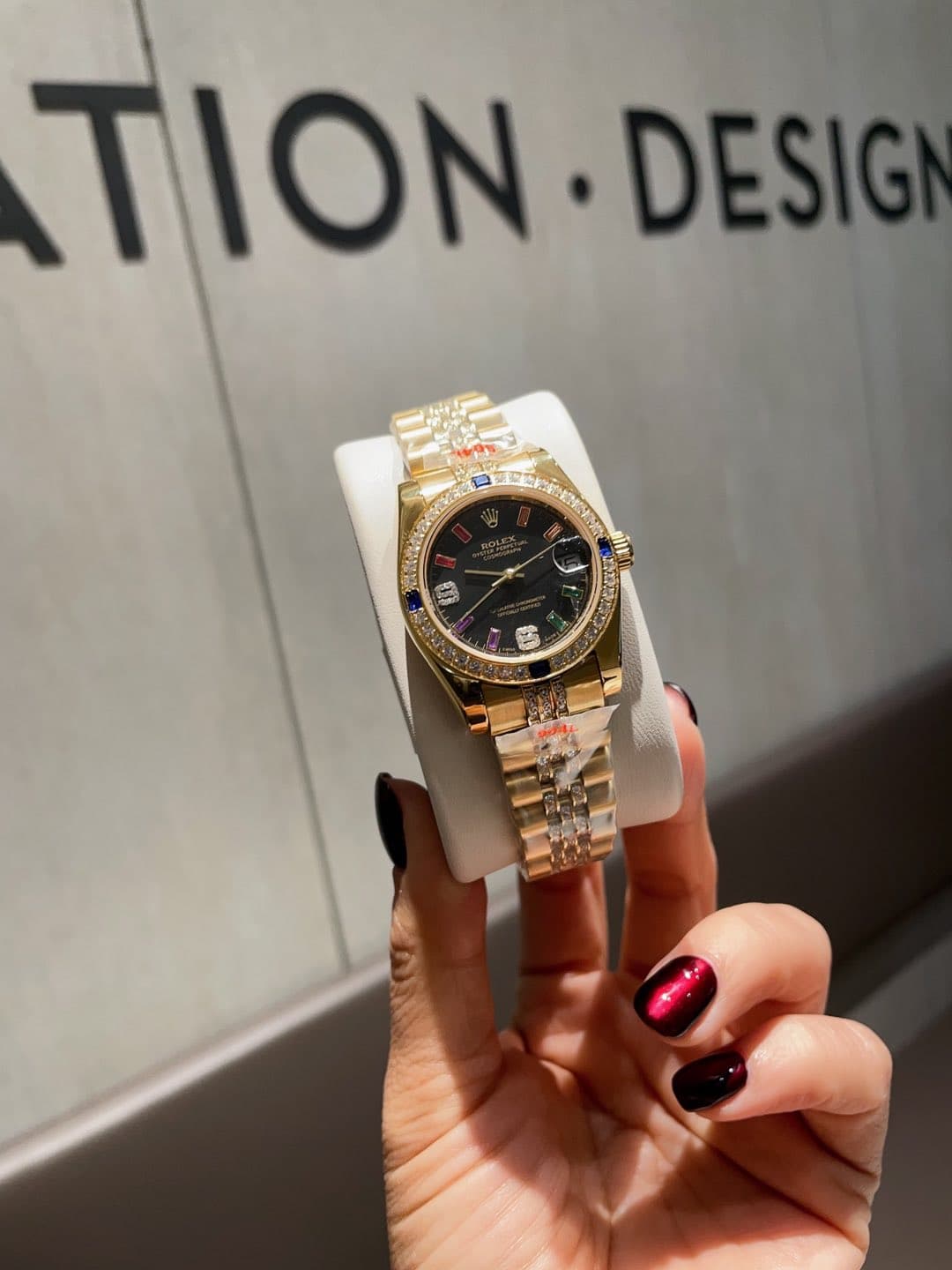 Rolex White Watch