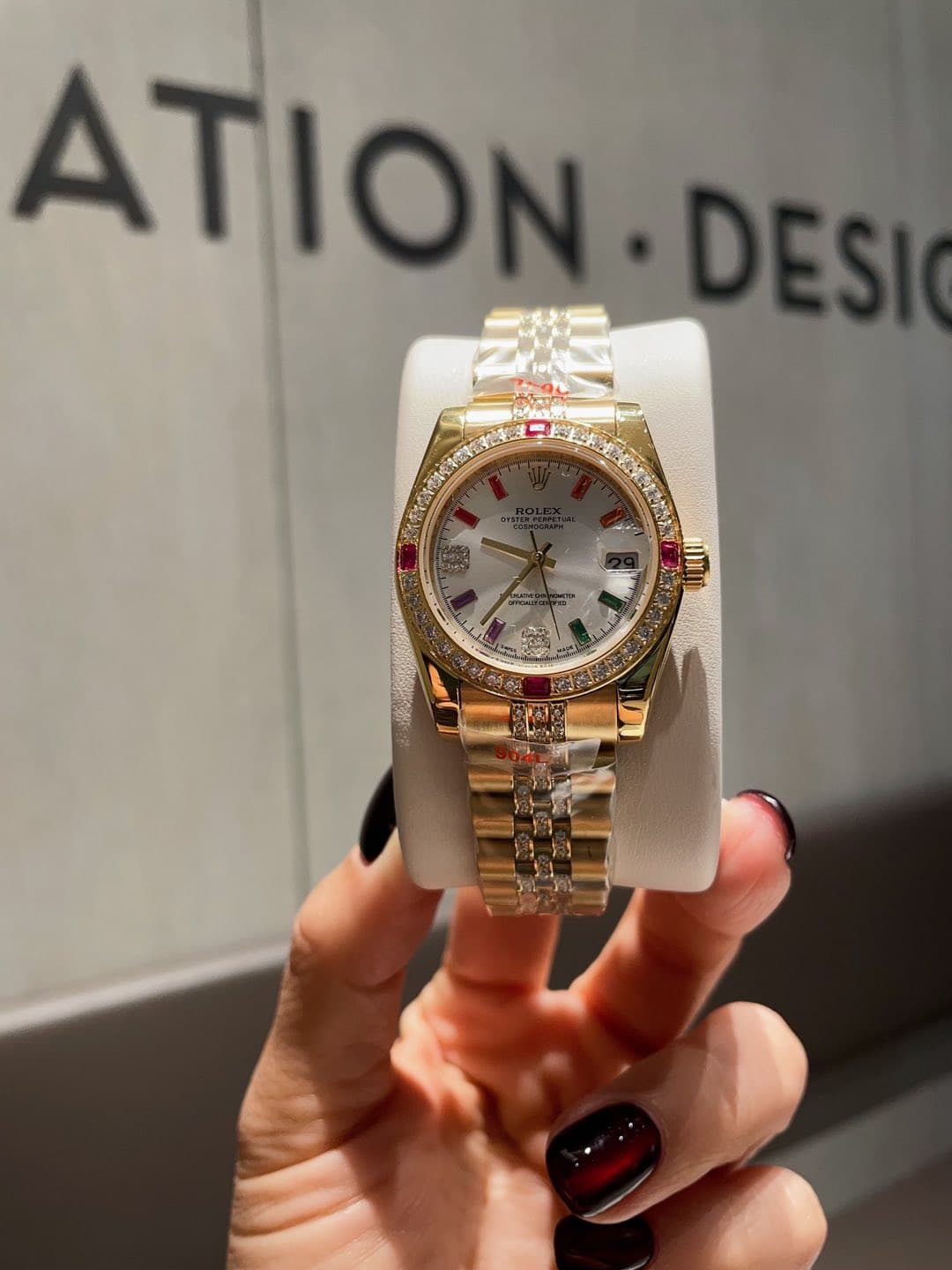 Rolex White Watch