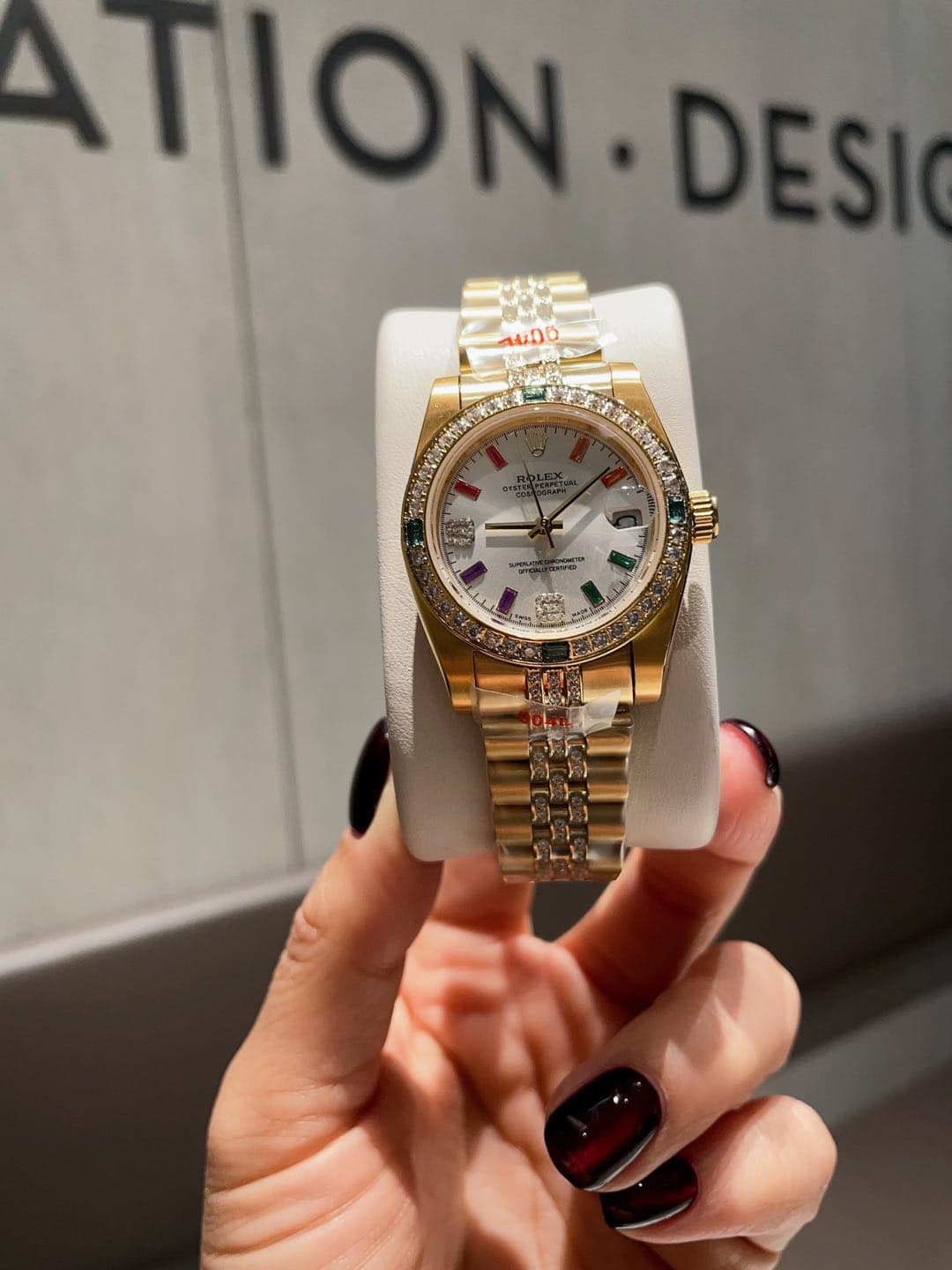 Rolex White Watch